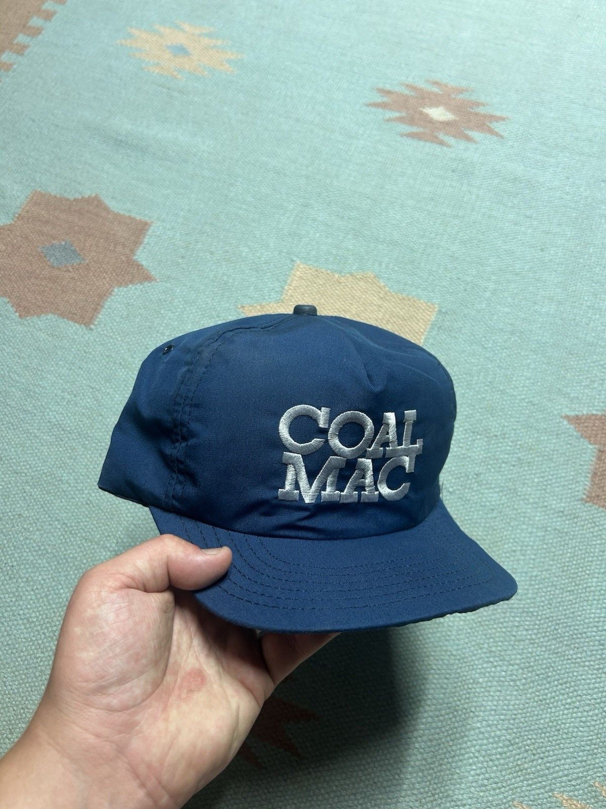 Vintage Vtg 80s SnapBack hat Coal Mac navy USA embroidered SnapBack Size ONE SIZE - 1 Thumbnail