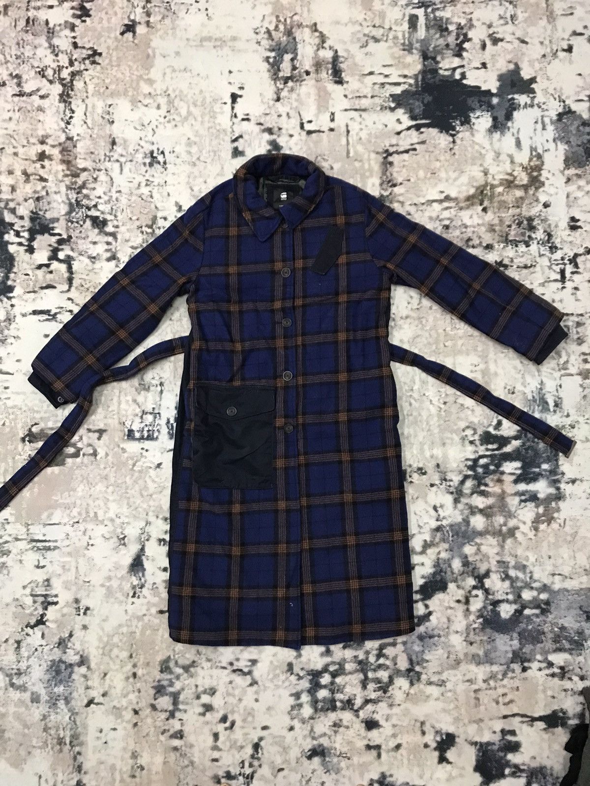 G-Star G-Star Raw Belted Field Plaid Wool Jacket Size US S / EU 44-46 / 1 - 1 Thumbnail