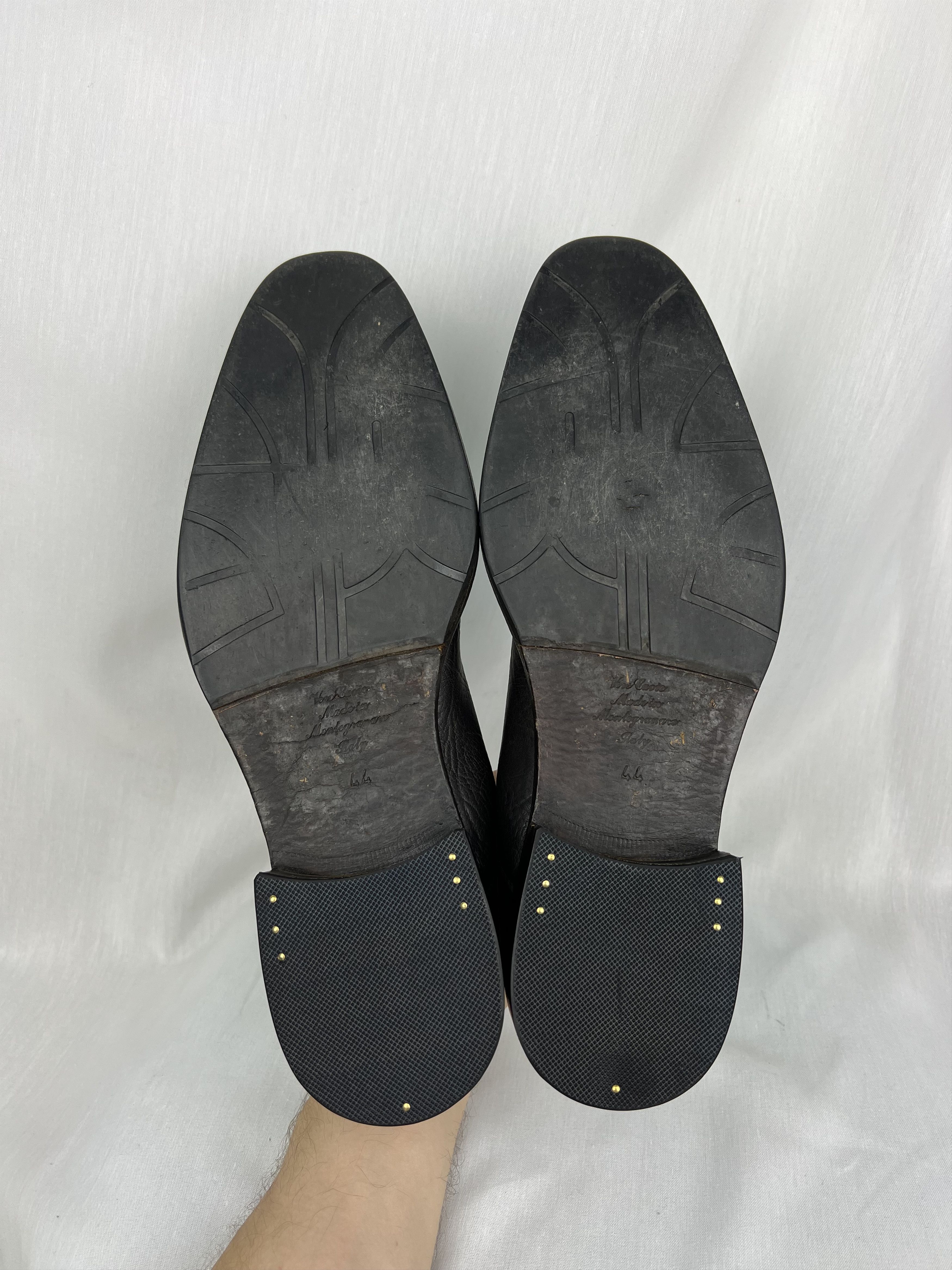 Doucal's Deer Skin Leather Pointed Derby Dress Shoes Size US 10.5 / EU 43-44 - 9 Thumbnail