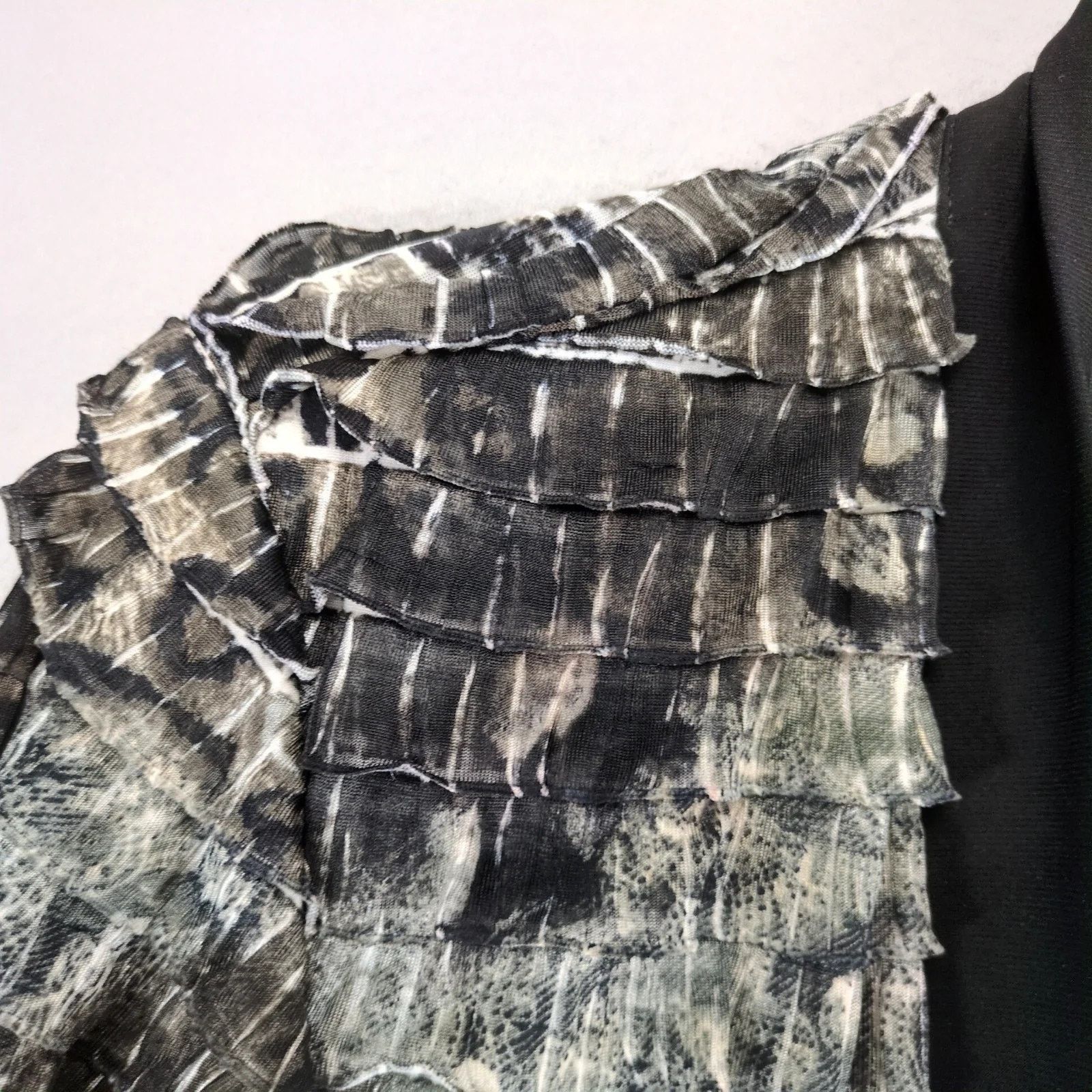 Vintage R&M Richards Layered Ruffle Attached Tank Jacket Women's 18W Size XXL / US 16-18 / IT 52-54 - 8 Thumbnail