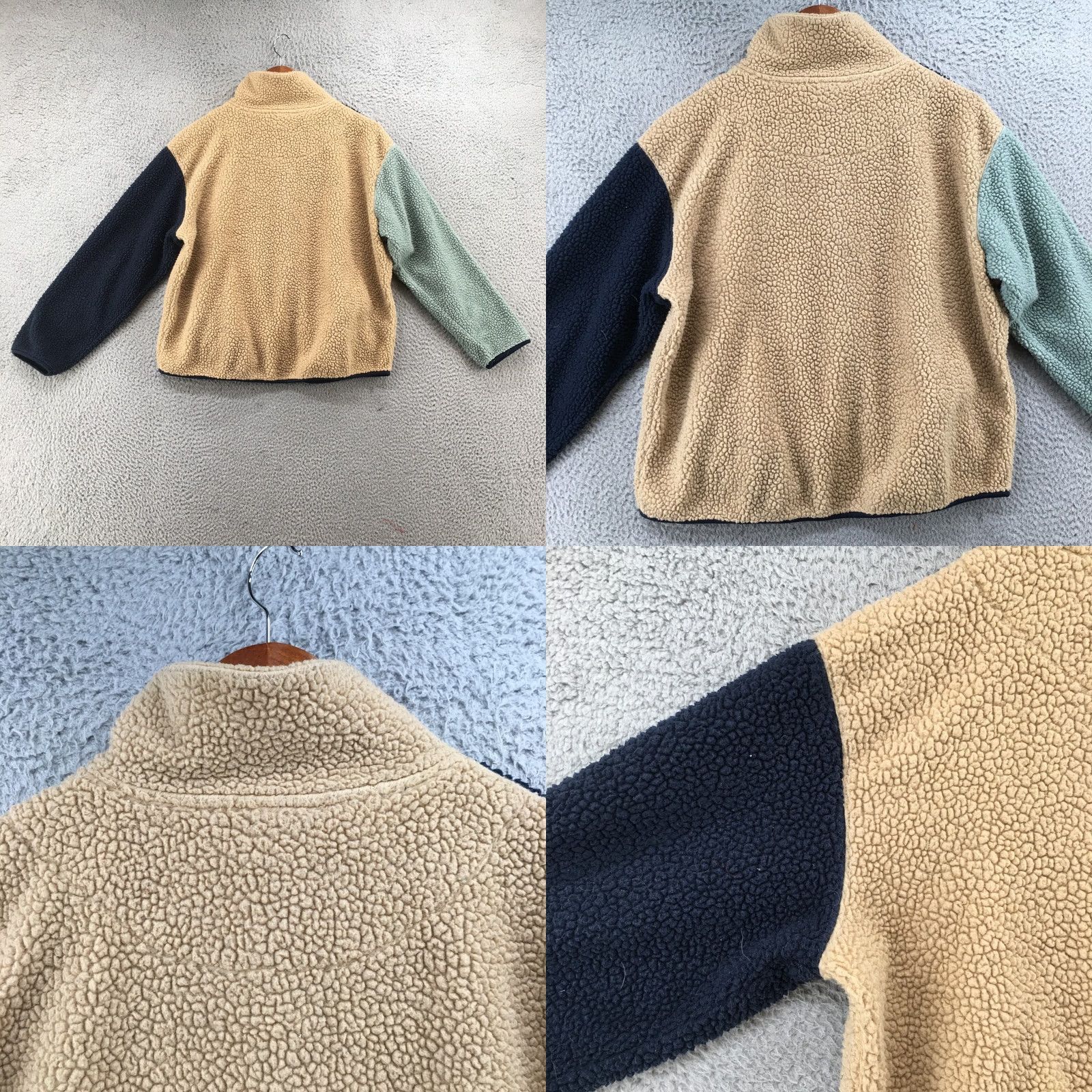 BKE BKE Core Fleece Jacket Womens S Multicolor Cotton Blend Long Sleeve Mock Neck Jacket Size S / US 4 / IT 40 - 8 Thumbnail