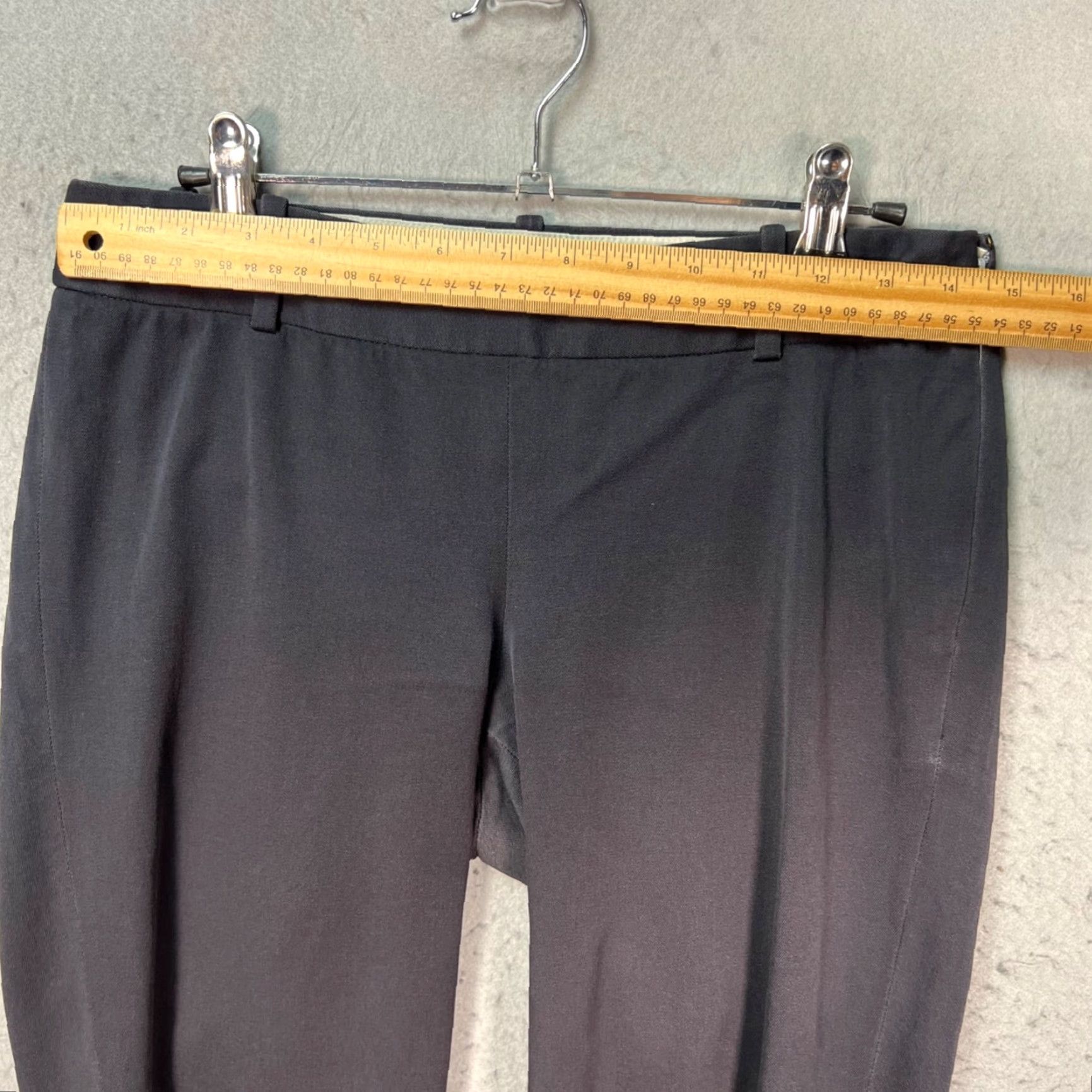 J.Crew J.CREW Womens Pants Black City Fit Stretch Straight Inseam 23 in Size 2 Modern Dress Pants Womens Size 26" / US 2 / IT 38 - 5 Thumbnail