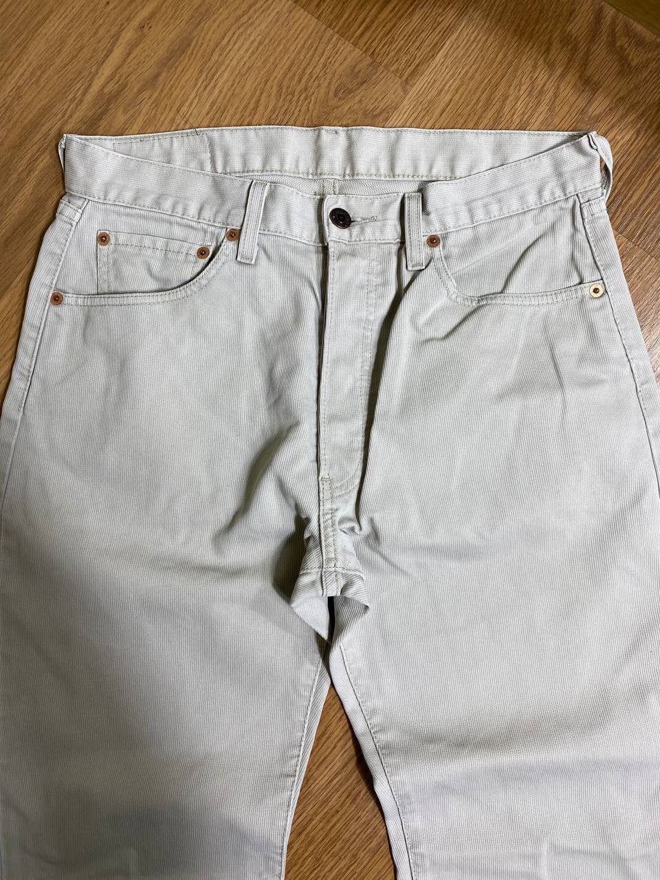 Levi's VINTAGE LEVIS 501 DISTRESS White WASH JEANS Size US 32 / EU 48 - 19 Thumbnail