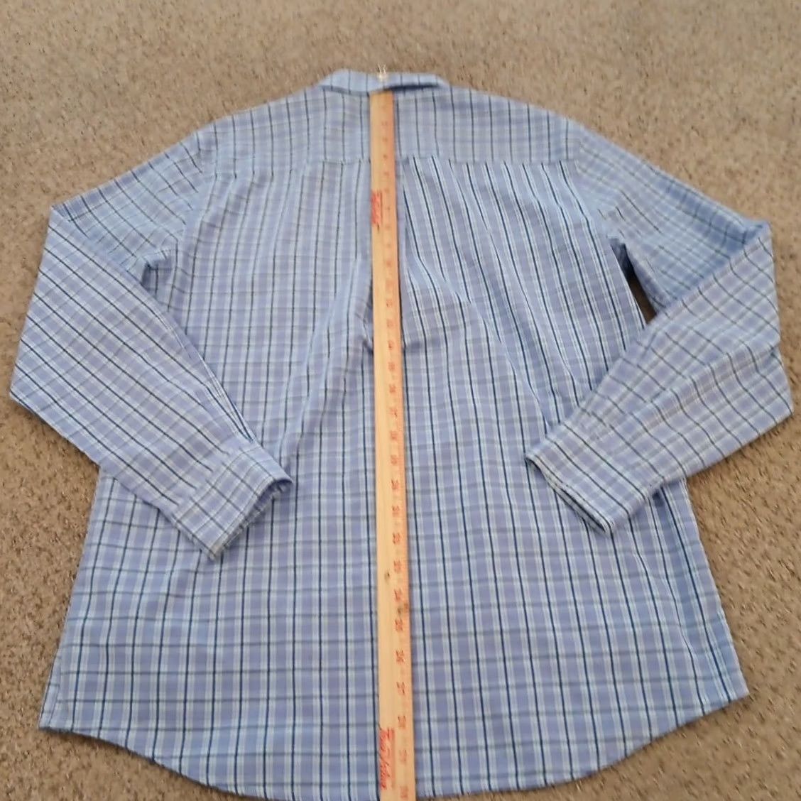 Chaps Chaps Shirt Mens Medium Purple Lavender Plaid Long Sleeve Button Down Easy Care Size US M / EU 48-50 / 2 - 6 Thumbnail
