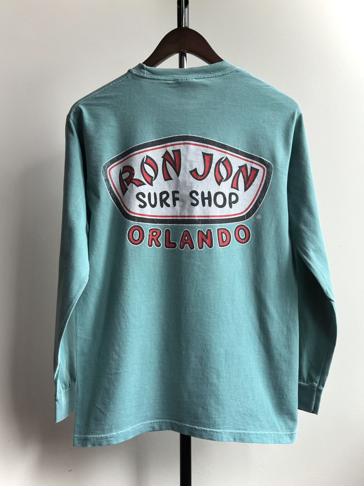 Ron Jon Surf Shop × Vintage 🇺🇸 Vintage 90s Ron Jon Surf Shop Orlando Long Sleeve Shirt Size US S / EU 44-46 / 1 - 1 Thumbnail