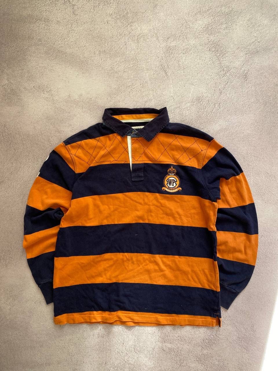 Polo Ralph Lauren × Vintage Polo Ralph Lauren style distressed rugby polo sweatshirt Size US XL / EU 56 / 4 - 1 Thumbnail
