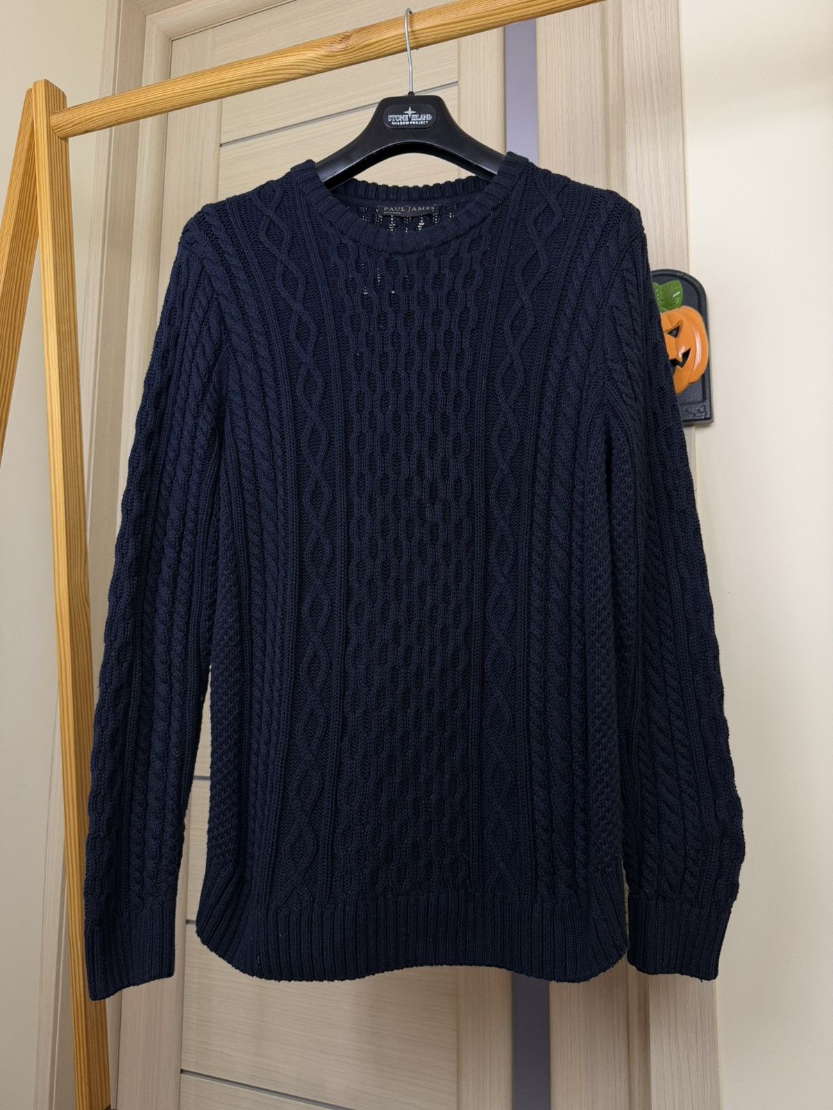 Paul James Paul James Men’s Chunky Cotton Fisherman’s Jumper Sweater Size US L / EU 52-54 / 3 - 4 Thumbnail