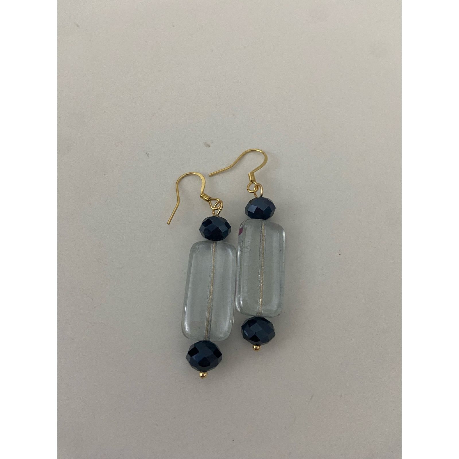 Other gray and navy glass bead earrings Size ONE SIZE - 4 Thumbnail