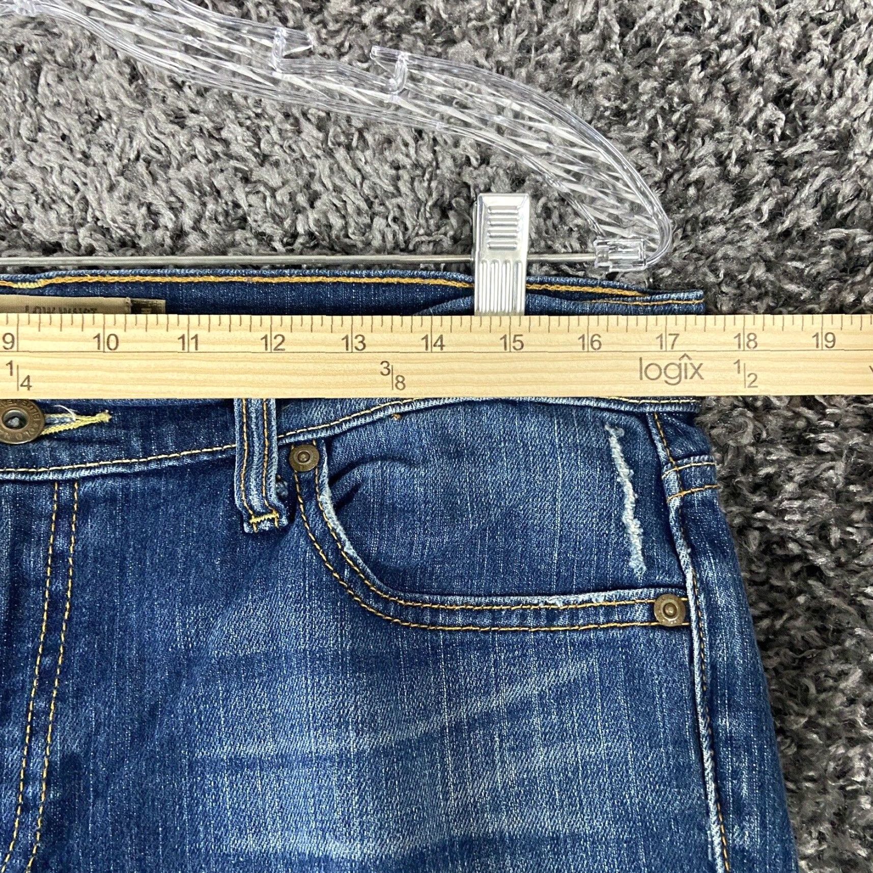 Old Navy OND Old Navy Denim Low Waist Bootcut Stretch Blue Jeans Women’s 12 Short Size 34" / US 12 / IT 48 - 6 Thumbnail