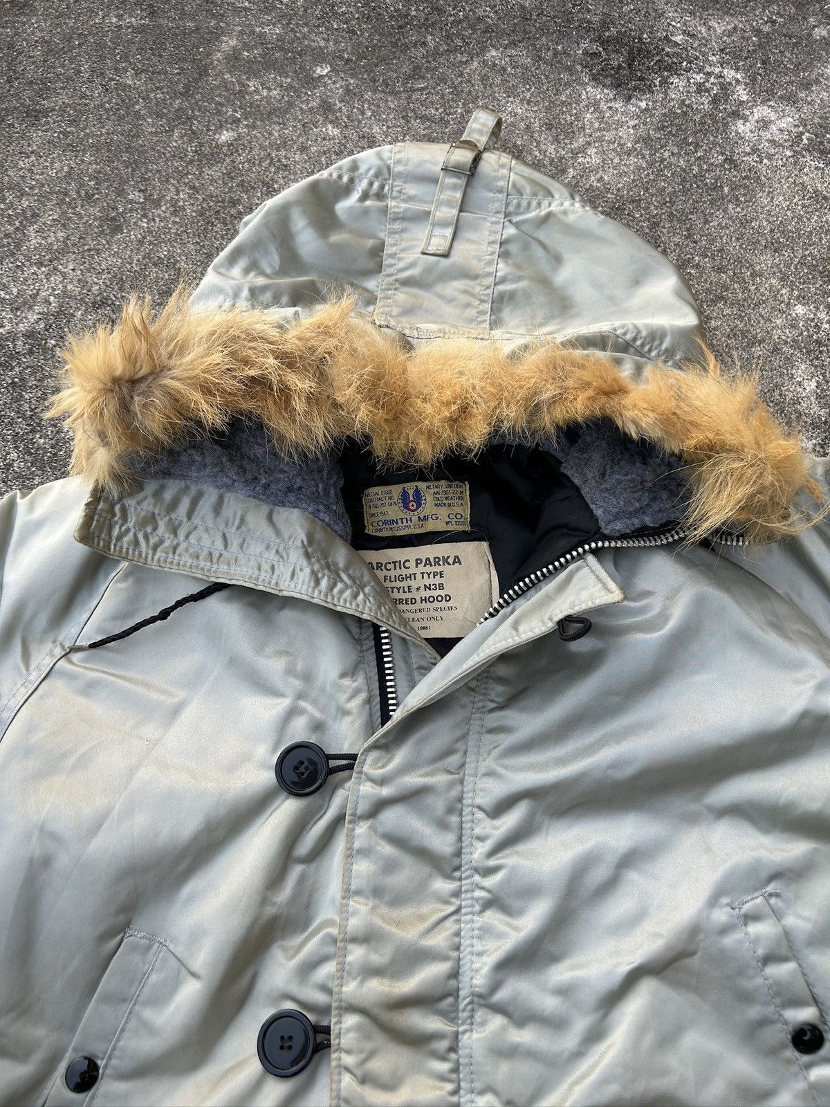Vintage Vintage Parka Jacket N3B Fur Hoodie Size US M / EU 48-50 / 2 - 2 Thumbnail