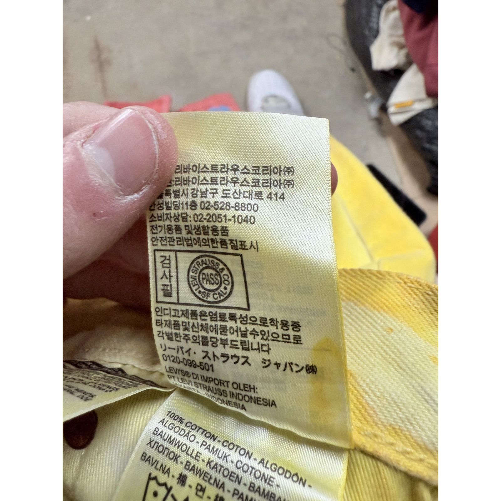 DENIM TEARS Denim Tears BSTROY Jeans Yellow Pink Used 31 Size US 31 - 5 Thumbnail