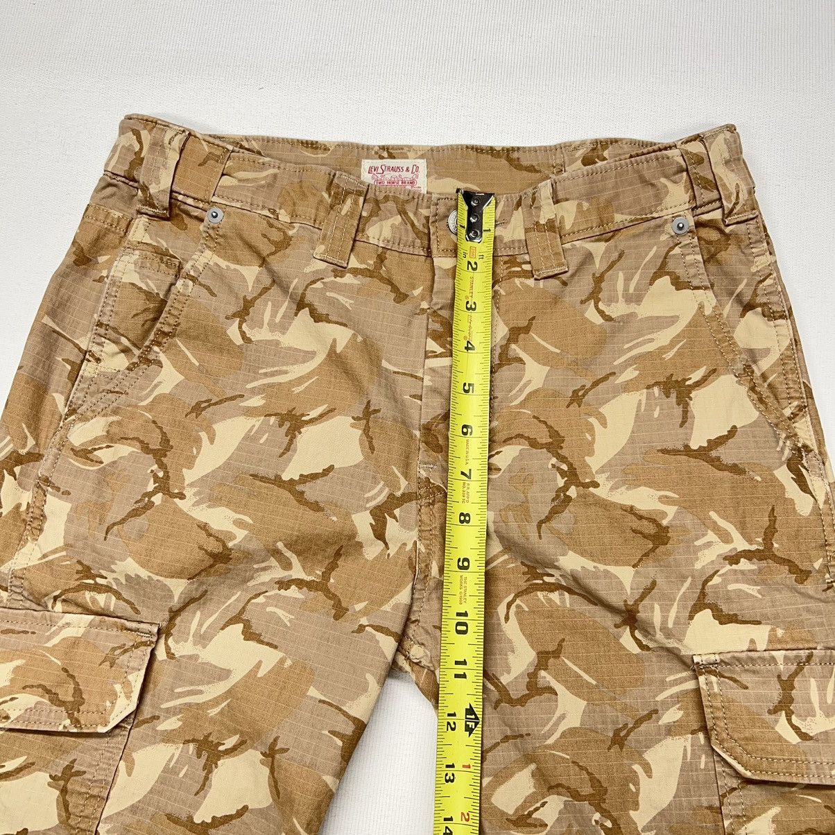 Levi's Levis Cargo Pants Brown Camo Ripstop Straight Tactical Y2K Size US 29 - 19 Thumbnail