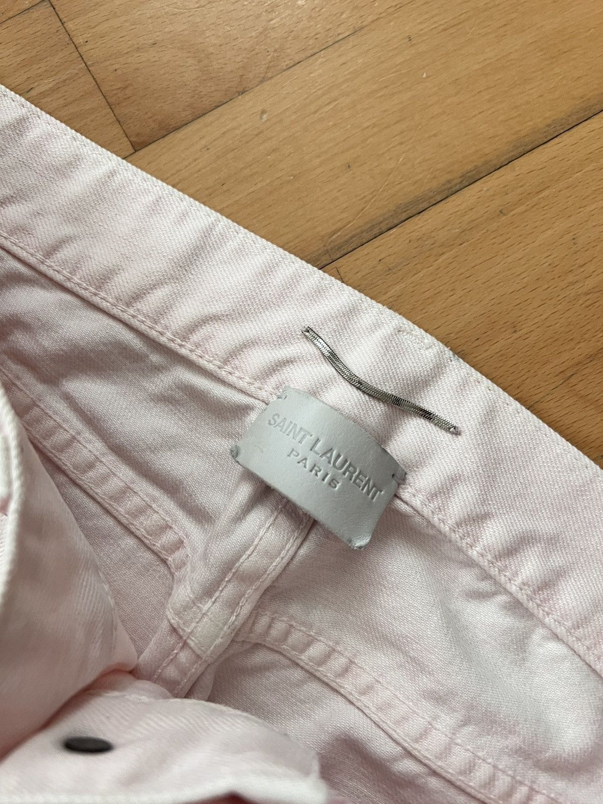 Saint Laurent Paris Saint Laurent by Hedi light pink jeans Size US 31 - 3 Thumbnail