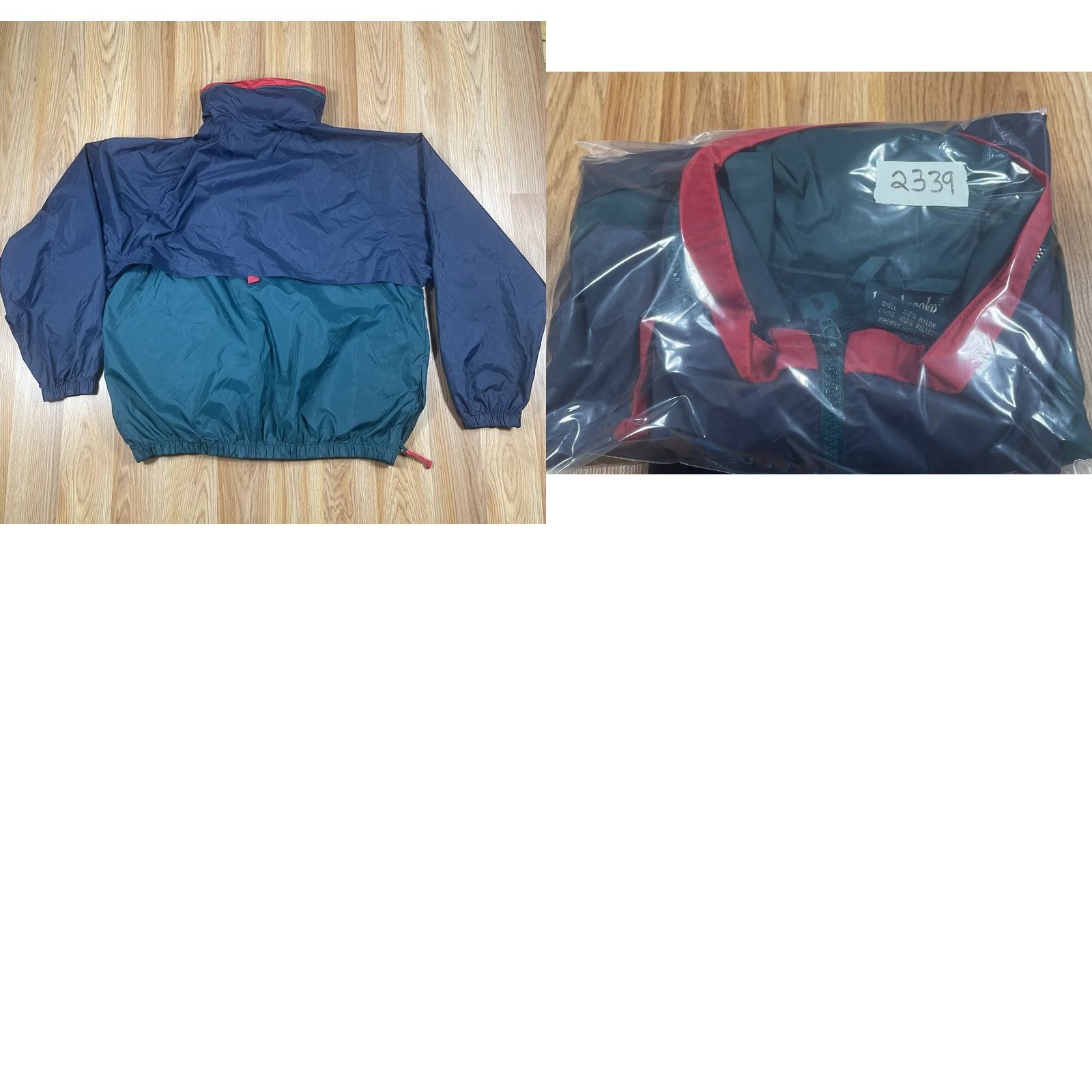 Dunbrooke Dunbrooke Windbreaker Jacket Men XL Blue Green Full Zip Hooded WarmUp Windbreaker Jacket XL Men Size US XL / EU 56 / 4 - 10 Thumbnail