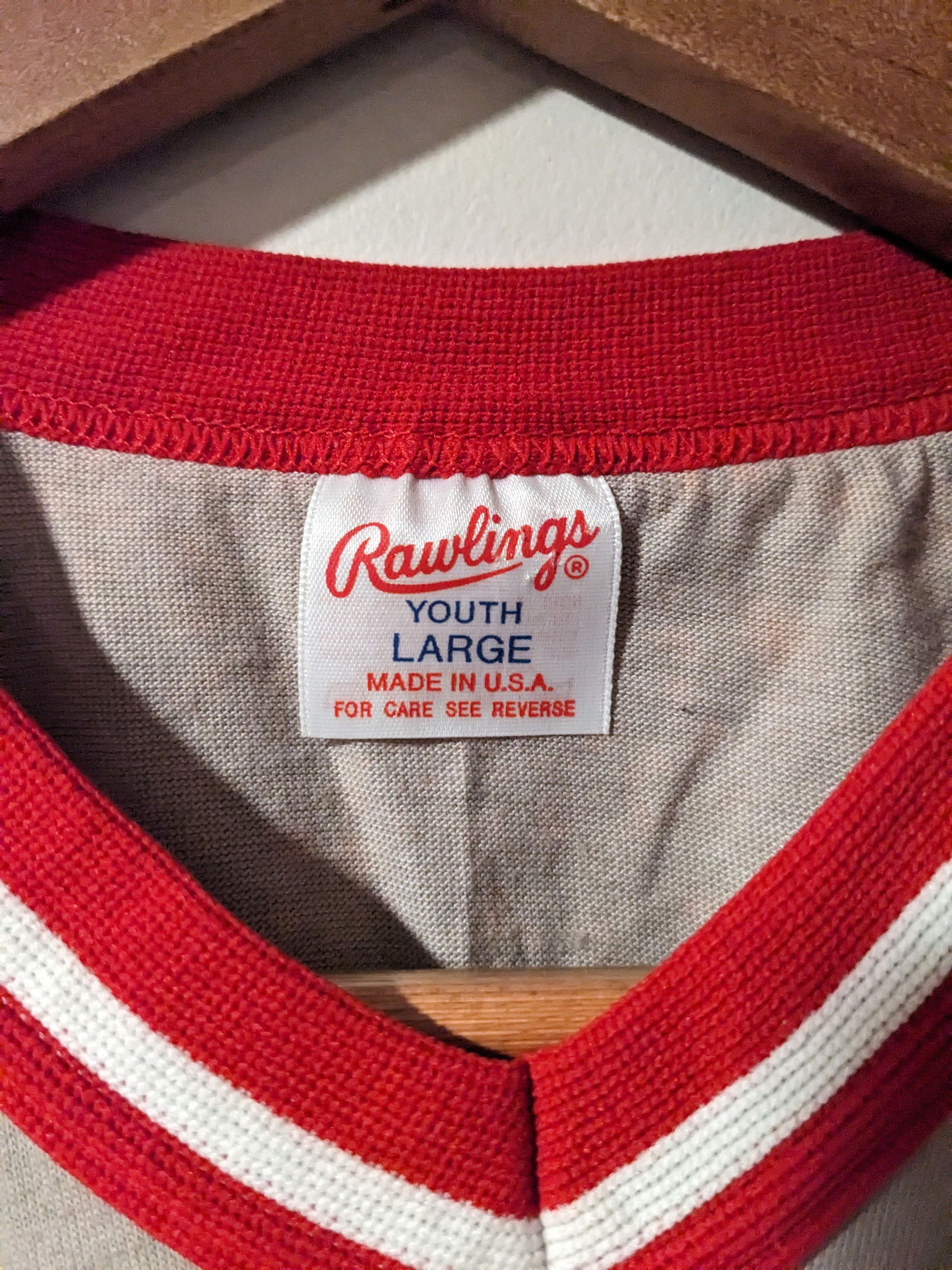 MLB × Vintage Vintage 80s Cincinnati Reds Rawlings YOUTH X-Large T-Shirt Size US XL / EU 56 / 4 - 5 Thumbnail