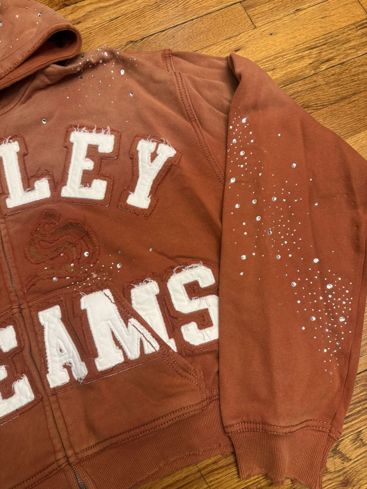 Vale Vale Valley Dreams Orange Classico Zip Up Hoodie Size Medium Size US M / EU 48-50 / 2 - 4 Thumbnail