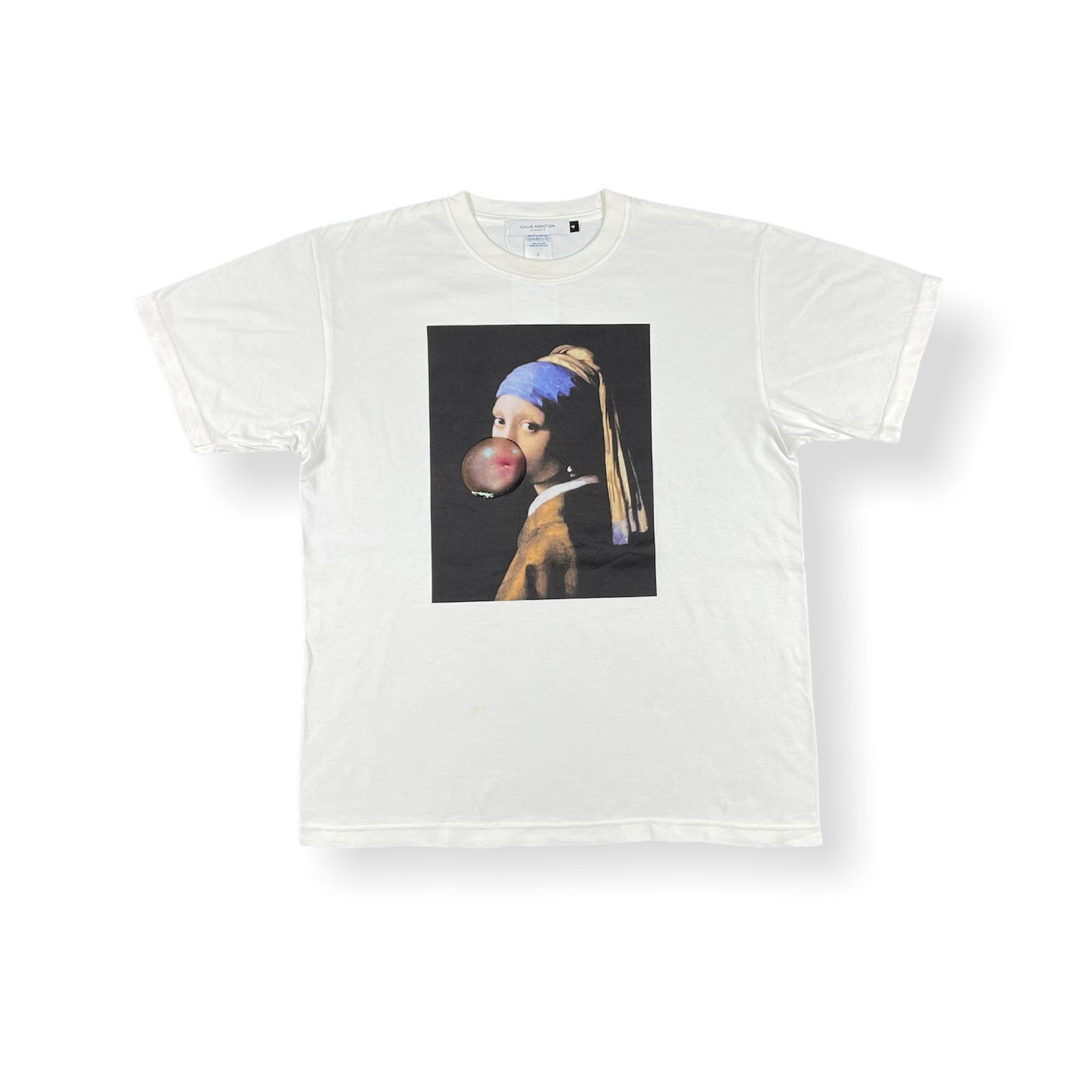 Japanese Brand Girl With A Pink Bubble Gallis Addiction T-shirt Size US L / EU 52-54 / 3 - 1 Thumbnail