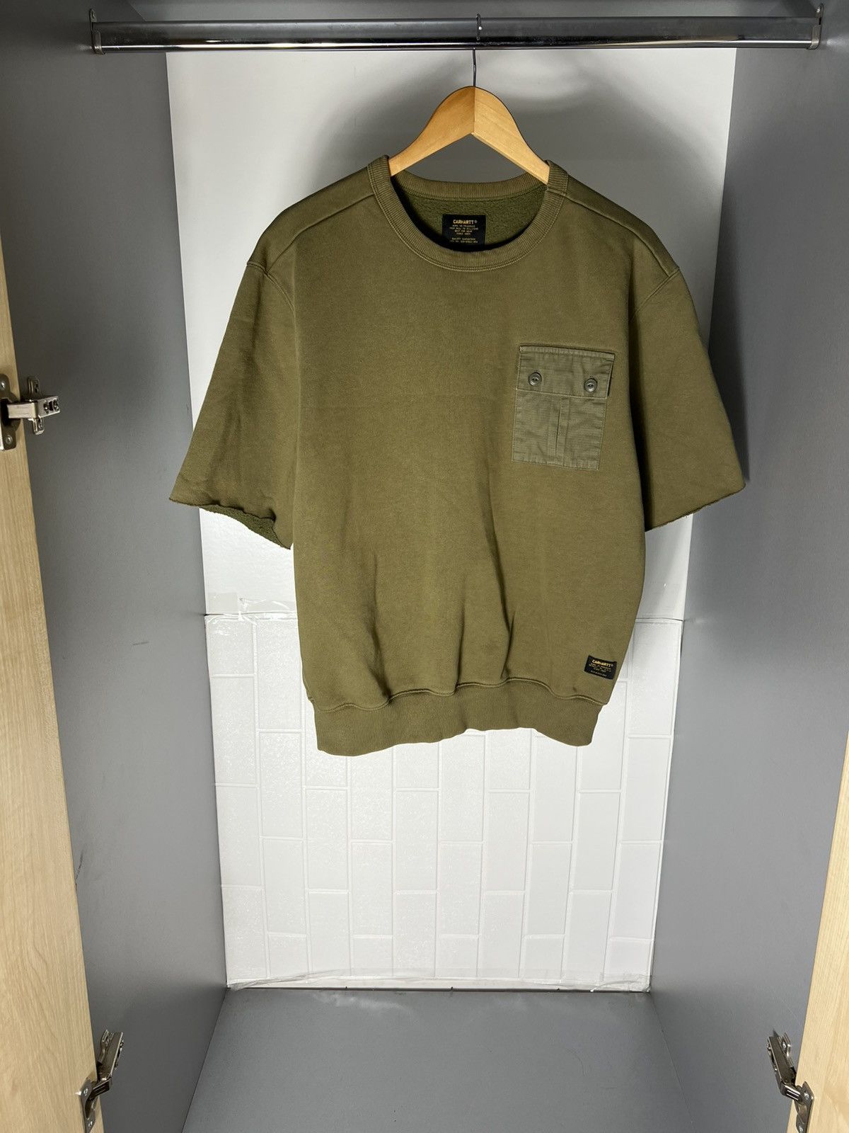 Carhartt Wip VINTAGE CARHARTT WIP MILITARY POCKET SWEAT DESIGNER Y2K 90s Size US M / EU 48-50 / 2 - 2 Thumbnail