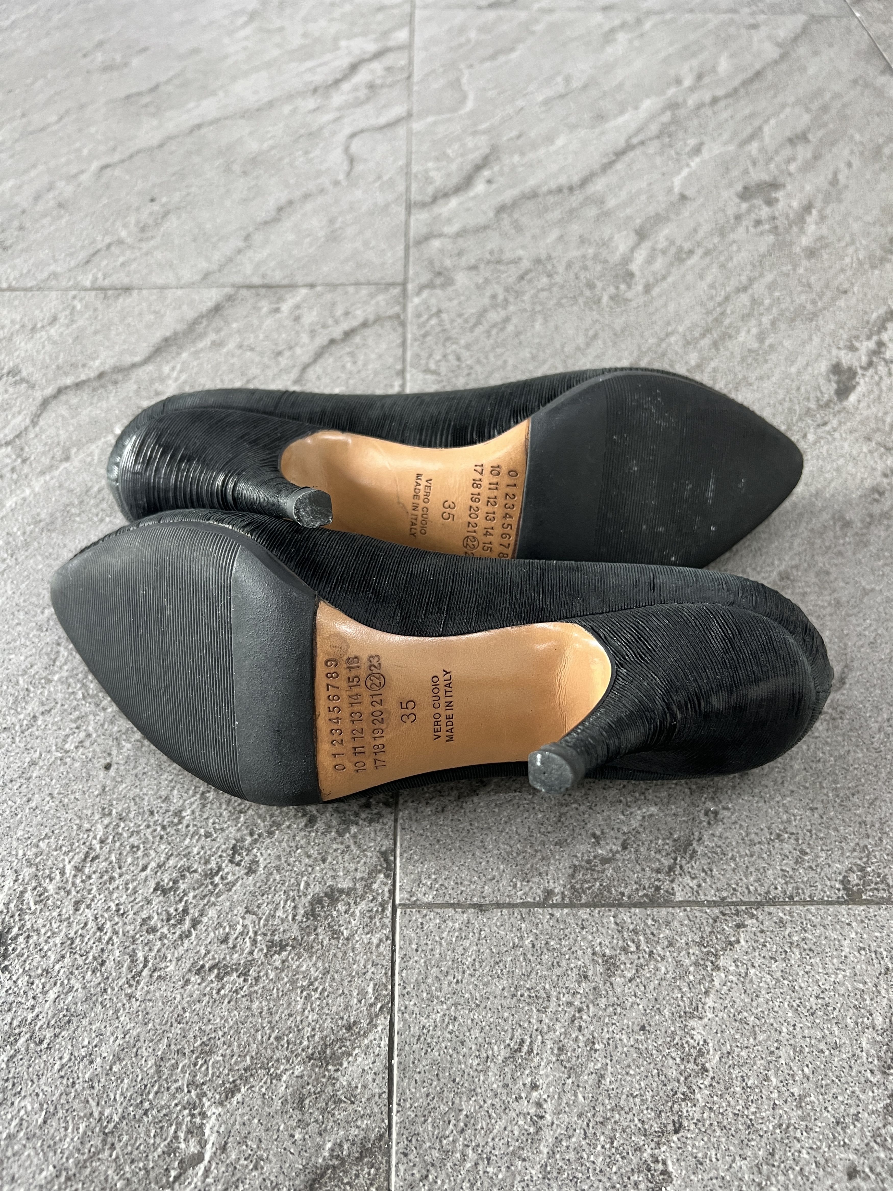 Maison Margiela Maison Margiela 22 Black Leather Pumps Heels EU35 Size US 5 / IT 35 - 5 Thumbnail