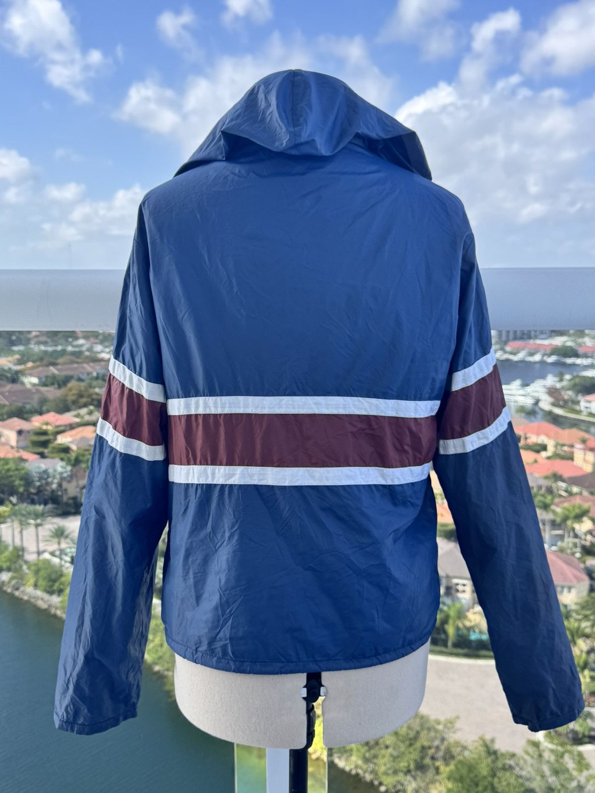 A.P.C. A.P.C Striped Pullover Parachute Rain Jacket Size US S / EU 44-46 / 1 - 2 Thumbnail