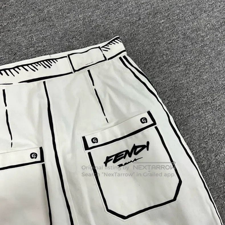 Fendi Fendi Californian Sky Comic Print Skirt Size 26" / US 2 / IT 38 - 8 Thumbnail