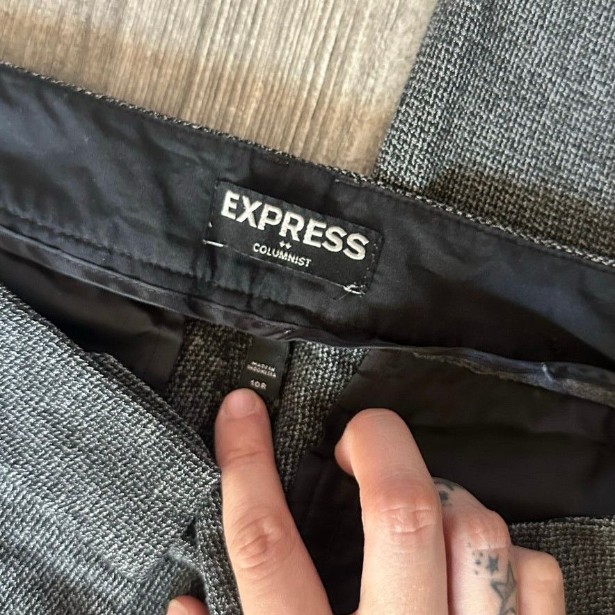 Express express 10r gray work pants Size 30" / US 8 / IT 44 - 2 Thumbnail