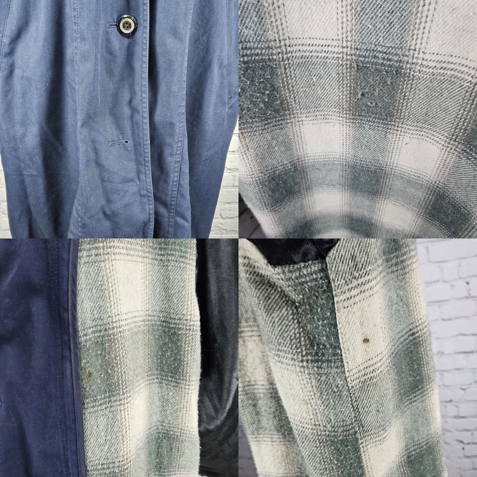Vintage VINTAGE F.S.L Collection Coat Belted Hooded Removable Lining Trench Navy Blue 8P Women Size M / US 6-8 / IT 42-44 - 8 Thumbnail