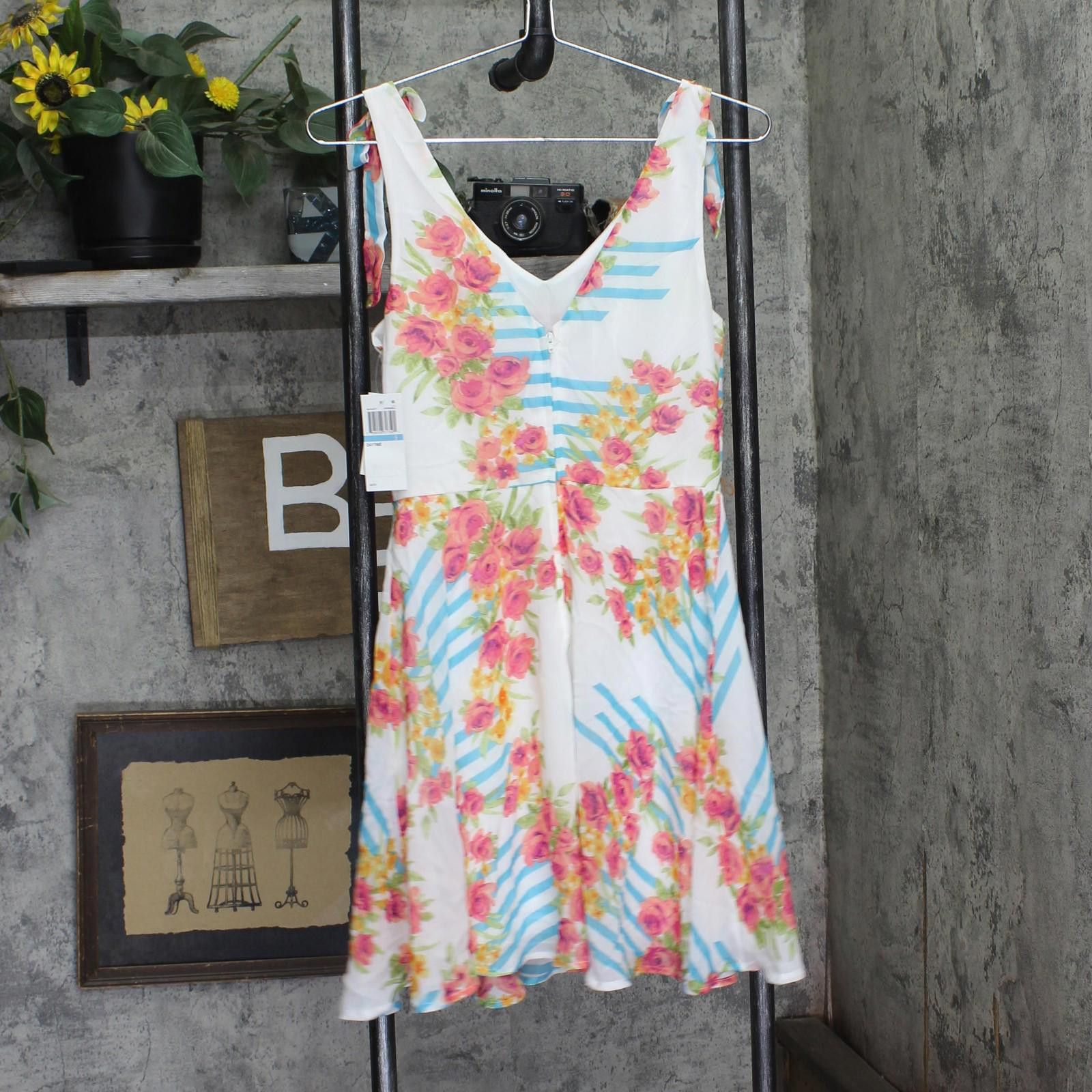 Other New City Studio Floral-print Fit & Flare Dress Blue Multi 5 Size M / US 6-8 / IT 42-44 - 2 Thumbnail