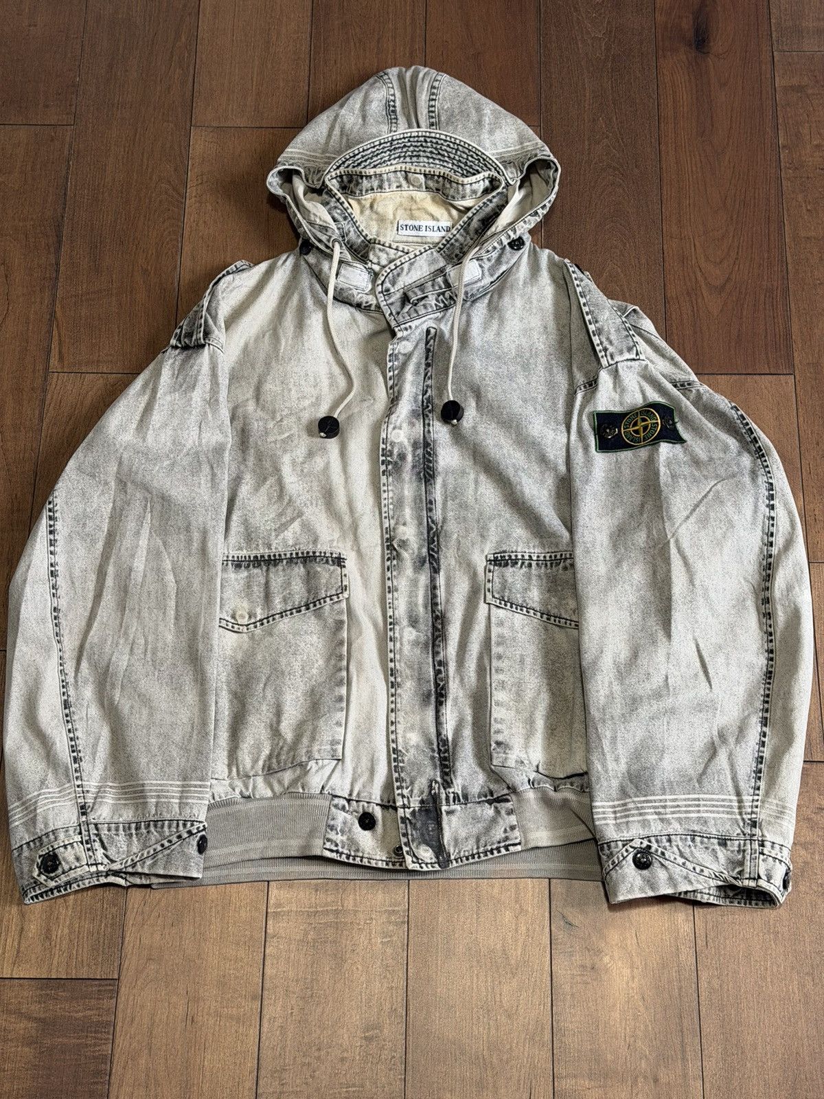 Stone Island Stone Island 80s 1986 Marina Rubberized Sailing Jacket Size US M / EU 48-50 / 2 - 1 Thumbnail