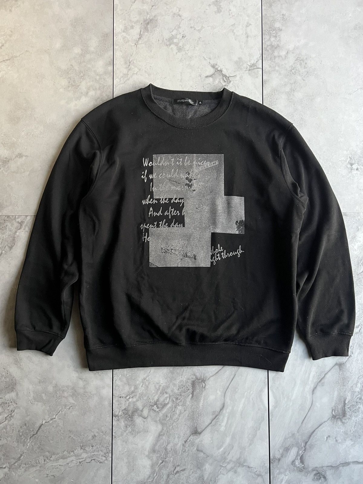 Japanese Brand Thruxton “Poem” Sweater Size US XL / EU 56 / 4 - 1 Thumbnail