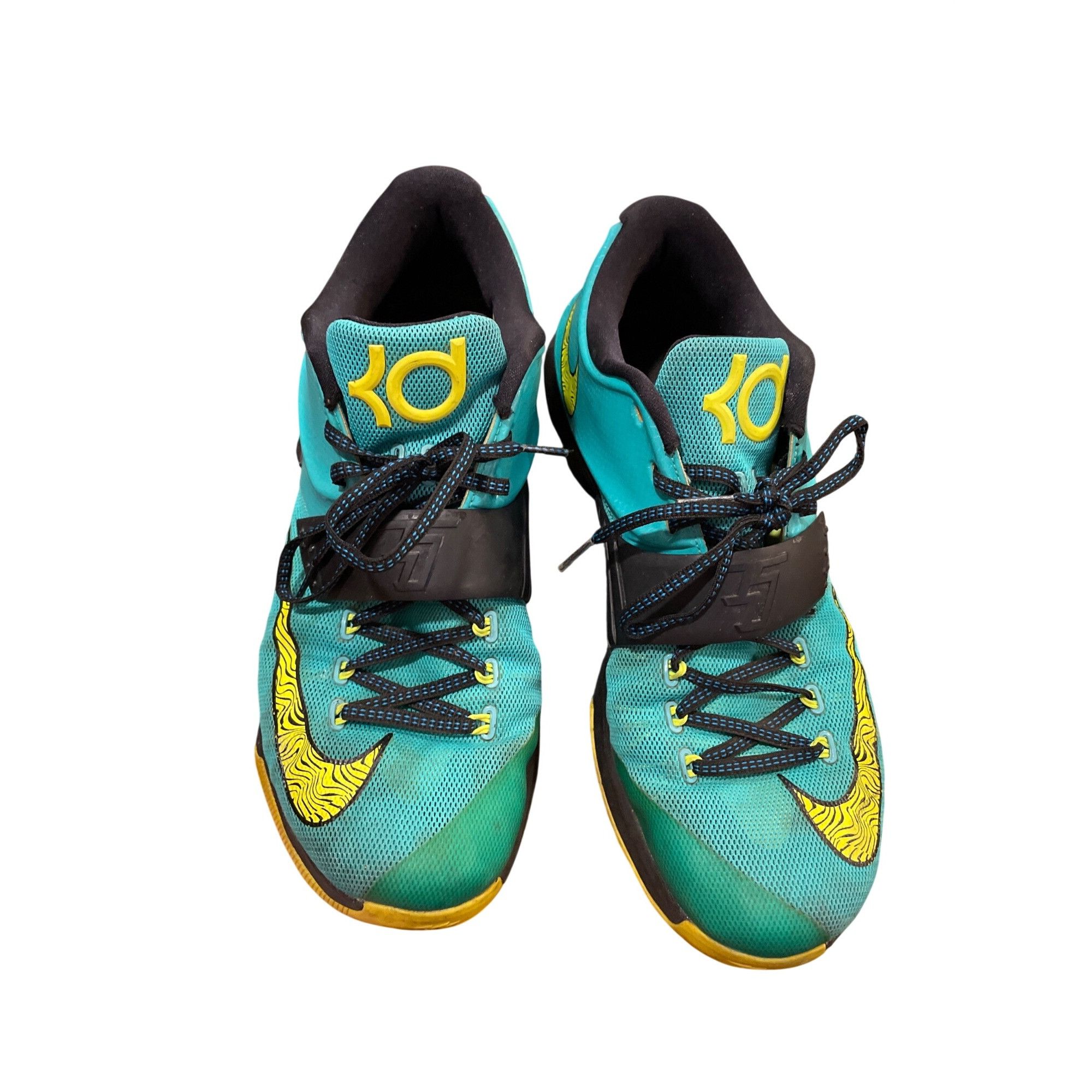 Nike Nike 653996-370 KD 7 Uprising teal volt mens low bb sneakers Size US 12 / EU 45 - 17 Thumbnail