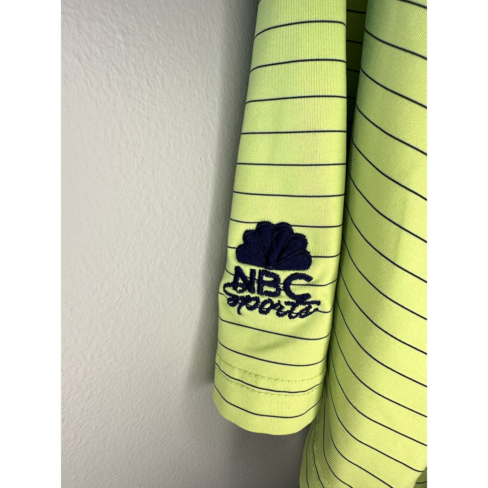 Footjoy FootJoy NBC Sports Stripe Performance Golf Polo Green Large Size US L / EU 52-54 / 3 - 6 Thumbnail