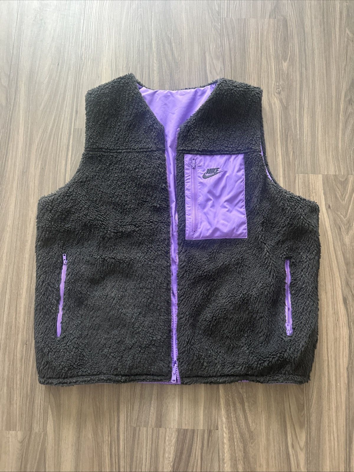 Nike Nike Men’s 2-in-1 Reversible Vest Black Purple (Fits XL) Size US L / EU 52-54 / 3 - 1 Thumbnail