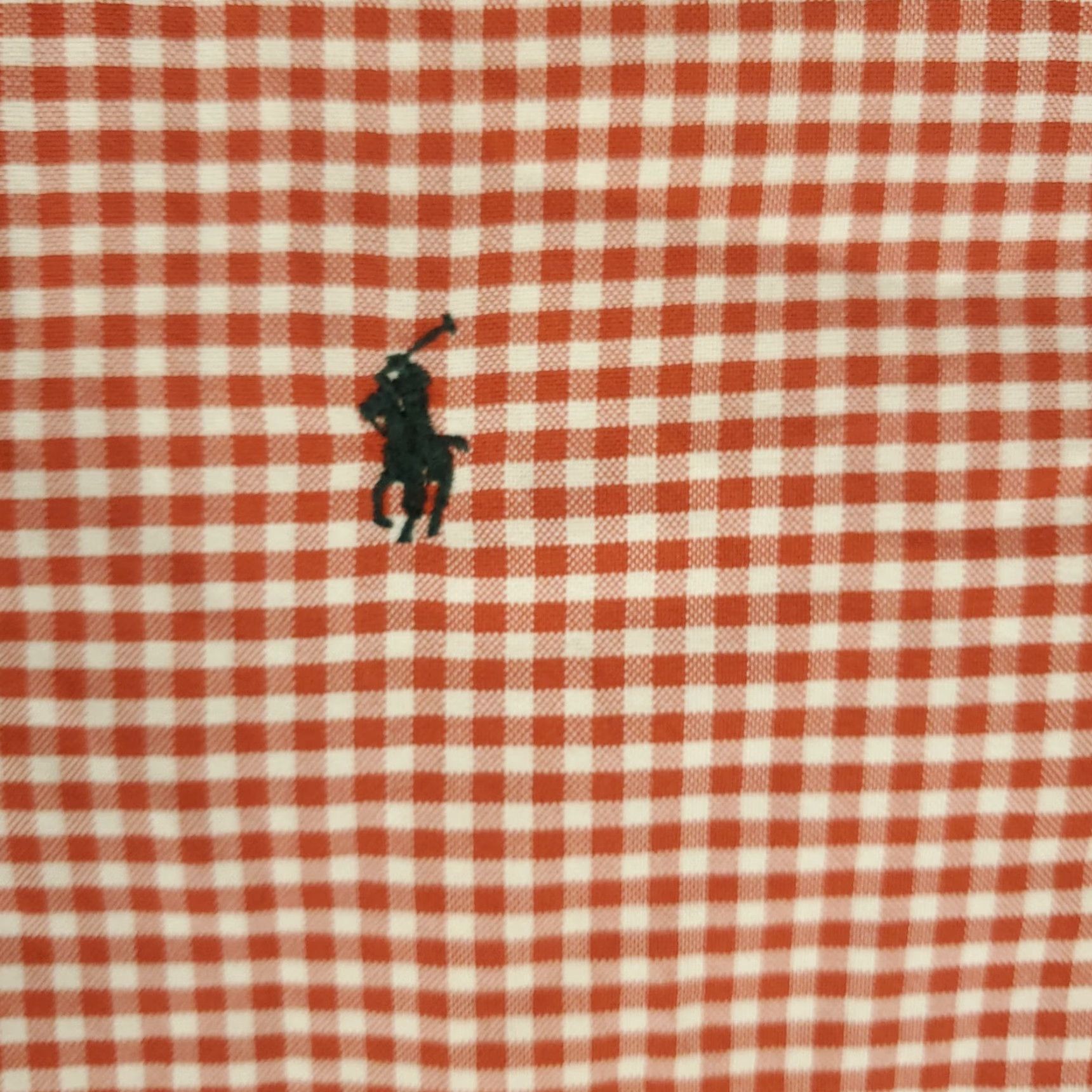 Ralph Lauren VINTAGE Ralph Lauren Shirt Mens Medium Orange Check Pony Button Up Long Sleeve Size US M / EU 48-50 / 2 - 2 Thumbnail