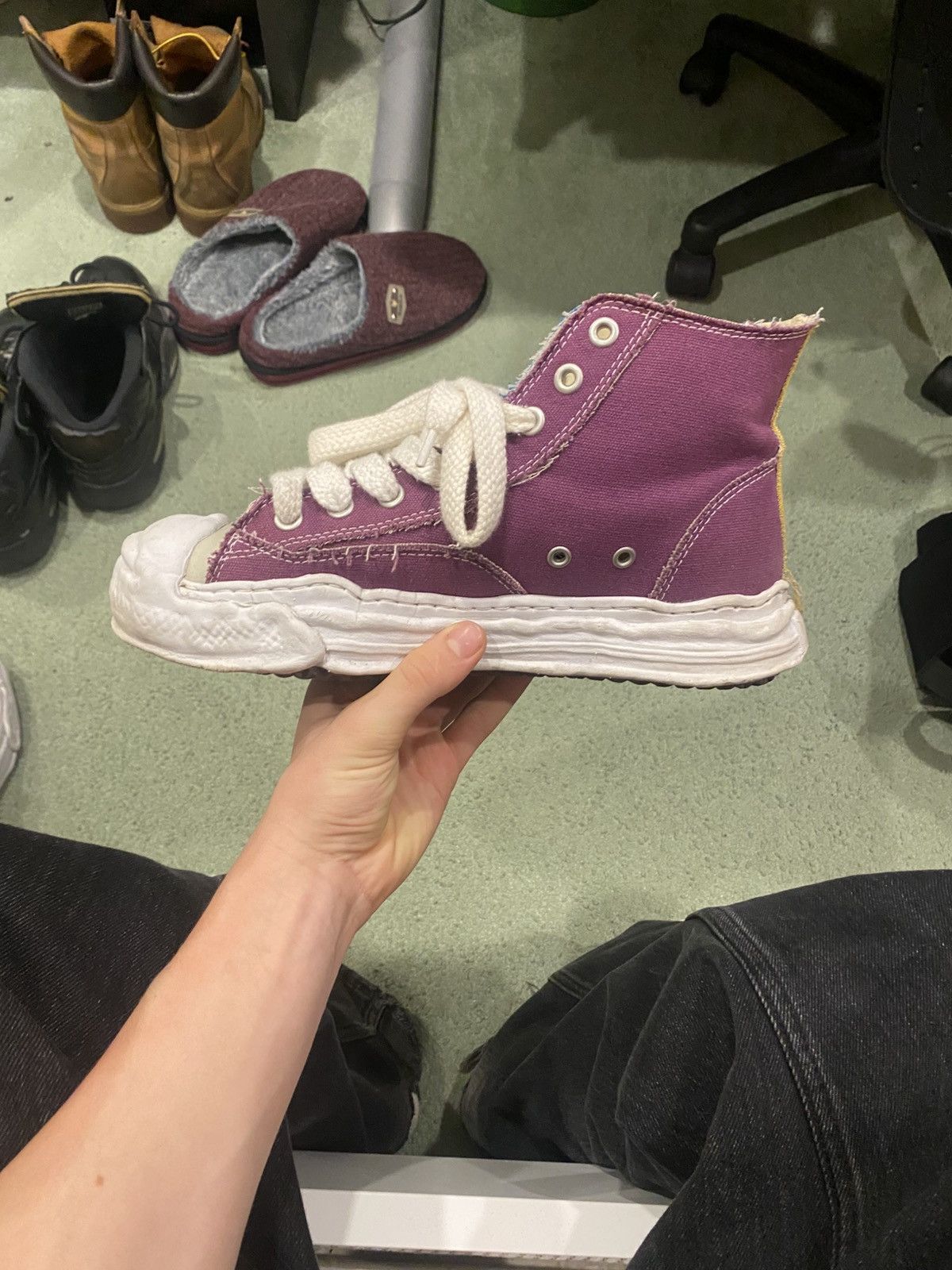 Maison MIHARA YASUHIRO Maison Mihara Yasuhiro High Blue Purple Size US 10 / EU 43 - 2 Thumbnail