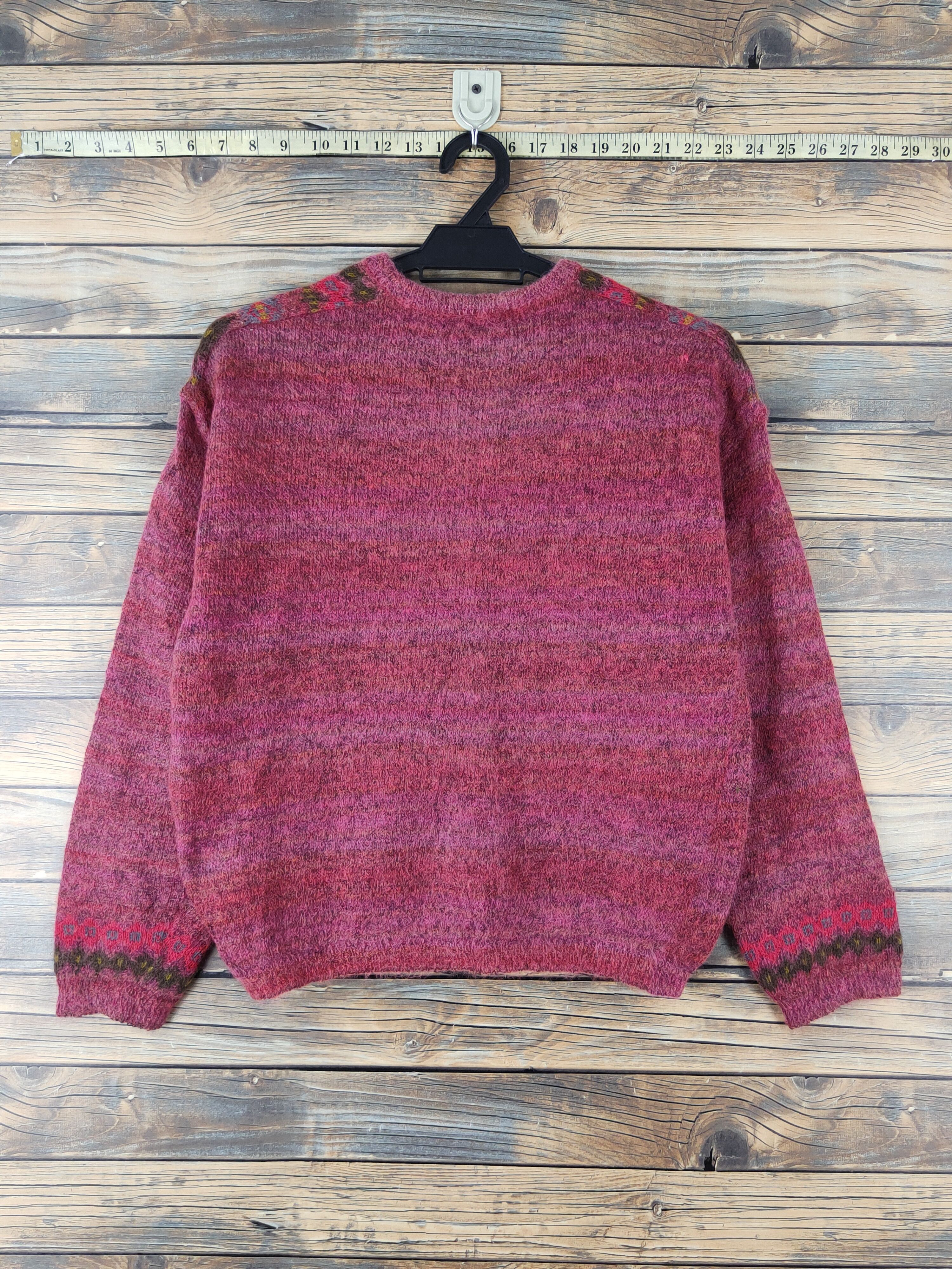 Japanese Brand Mademoiselle Red mohair vintage Knitwear Cardigan #W1548 Size S / US 4 / IT 40 - 7 Thumbnail