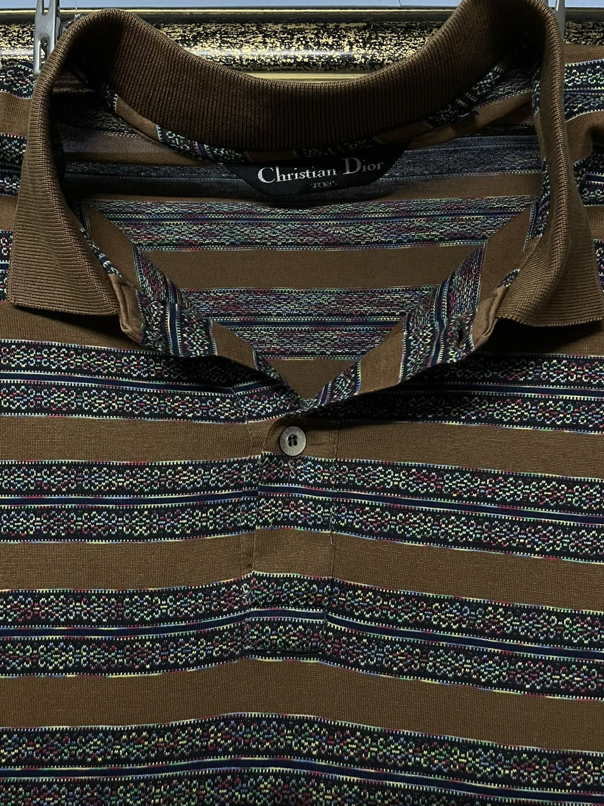 Christian Dior Monsieur Vintage Designer Christian Dior Sport Horizontal Stripe Size US L / EU 52-54 / 3 - 11 Thumbnail
