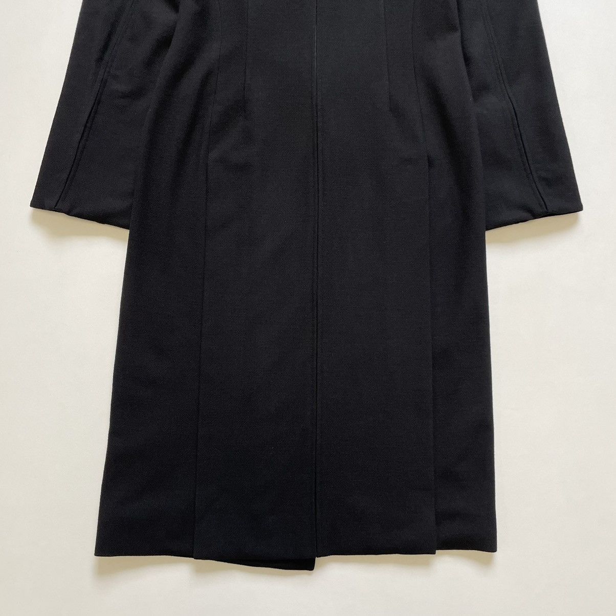Ann Demeulemeester Black Brushed Wool Seam Panels Overcoat Size S / US 4 / IT 40 - 18 Thumbnail