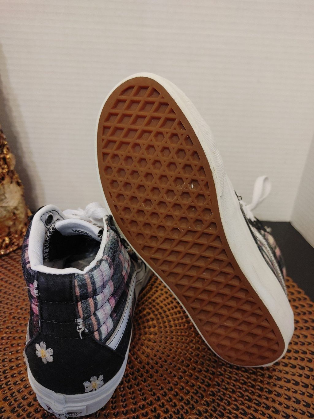 Vans VANS Sk8 Hi Floral Plaid Size 5.5 Size US 5.5 / IT 35.5 - 6 Thumbnail