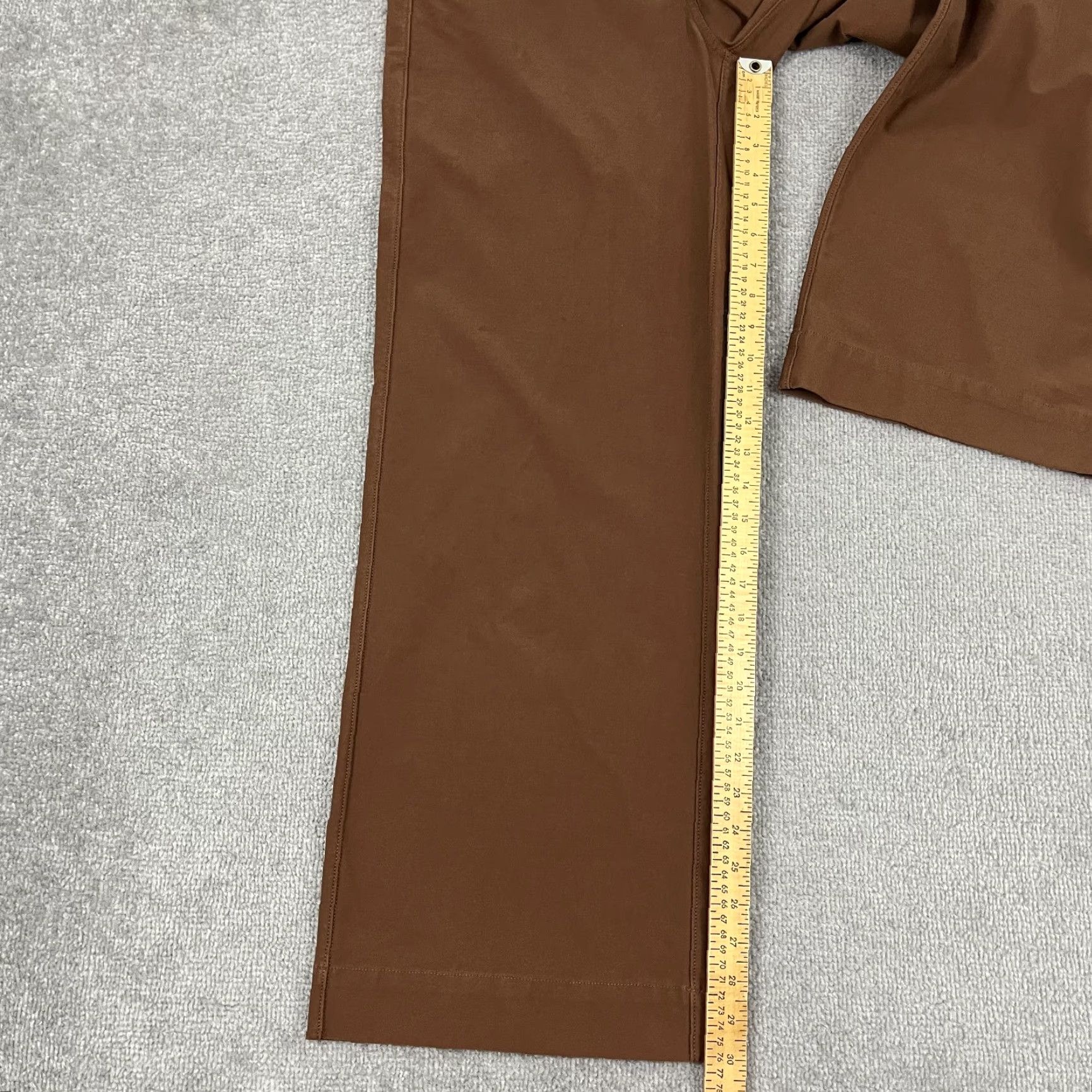 Lululemon Lululemon City Sleek 5 Pocket Wide Leg High Rise Pant Womens Sz 29/30" Brown Size 29" - 4 Thumbnail