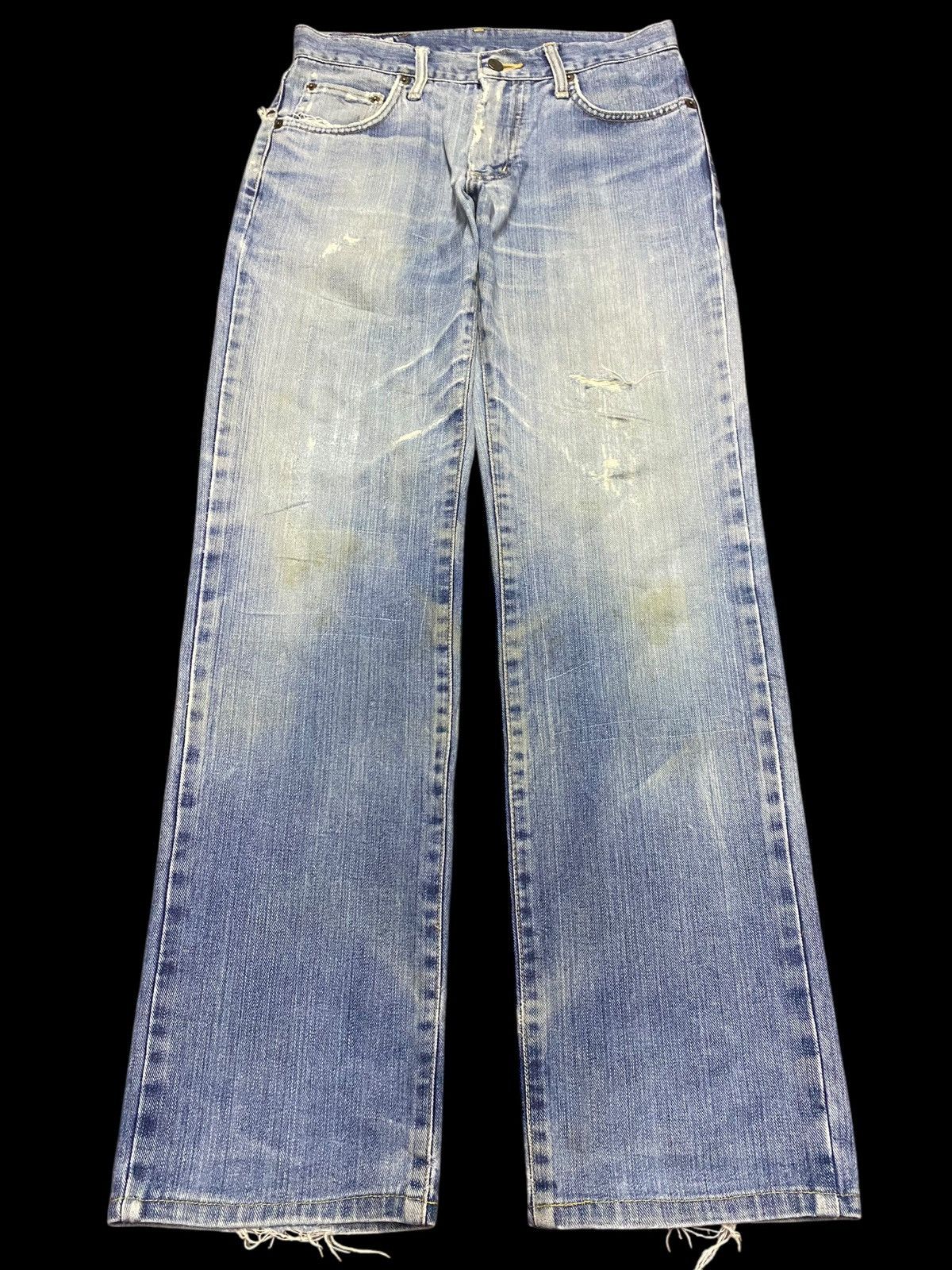 Junya Watanabe Vintage Edwin Patched Faded Wash Distressed Jeans Size US 30 / EU 46 - 1 Thumbnail