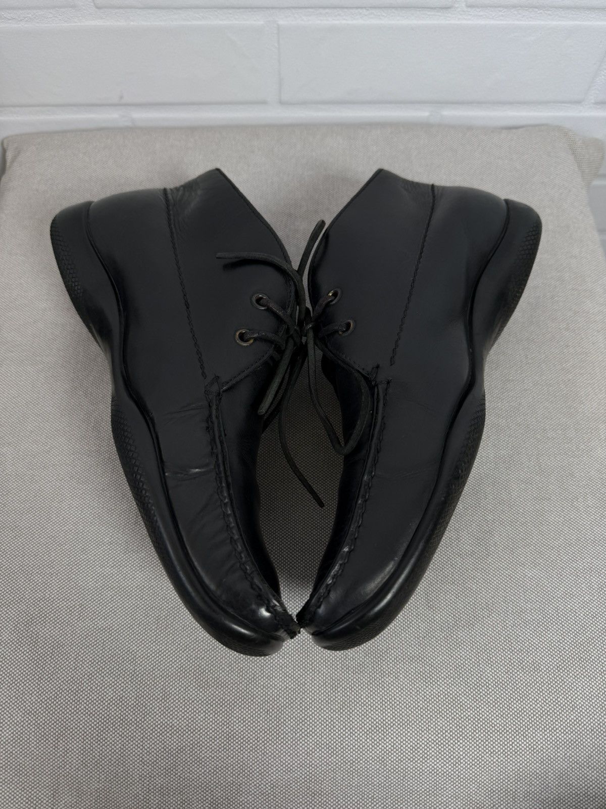 Prada PRADA Men's Boots Black Leather Size 7 Size US 7 / EU 40 - 5 Thumbnail