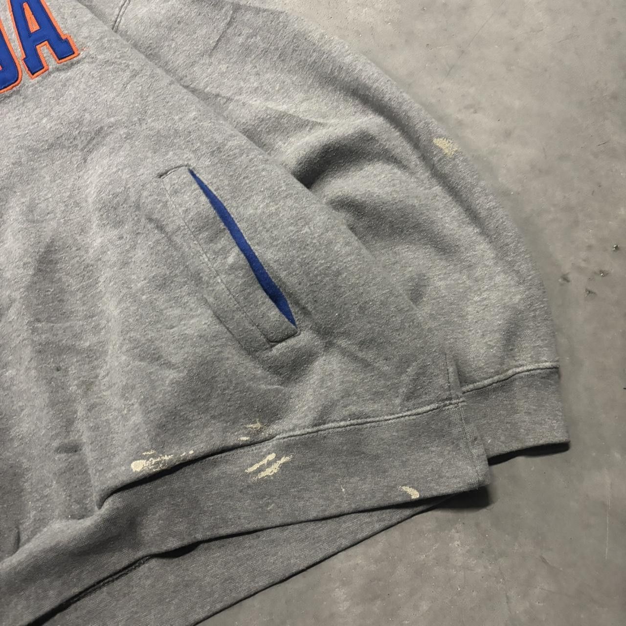 Japanese Brand × Vintage Crazy Vintage Y2K/2000s Grey Florida Gators Spellout College Essential Boxy Hoodie! Size US XL / EU 56 / 4 - 4 Thumbnail