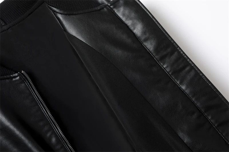Japanese Brand × Vintage Leather Bomber Jacket Coat Top Size M / US 6-8 / IT 42-44 - 6 Thumbnail