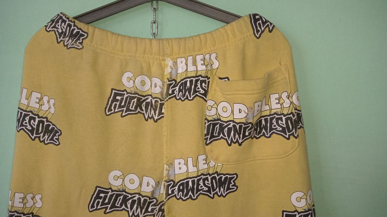 Fucking Awesome Fucking Awesome God Bless Sweatpants L Size US 36 / EU 52 - 10 Thumbnail