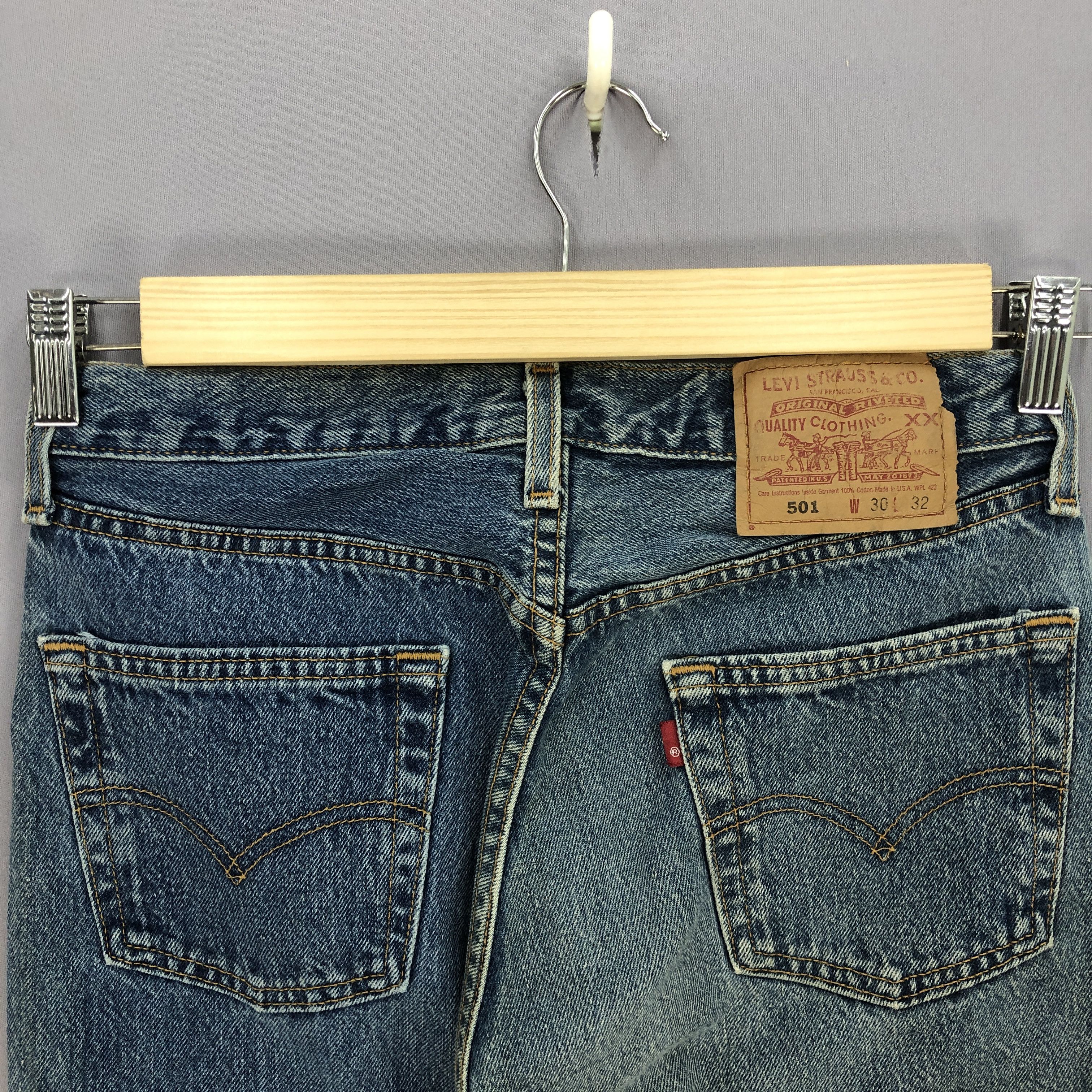 Jean × Levi's × Vintage Vintage Levis 501 Blue Jeans Levi's Faded Stone Wash Denim Size 28" / US 6 / IT 42 - 6 Thumbnail