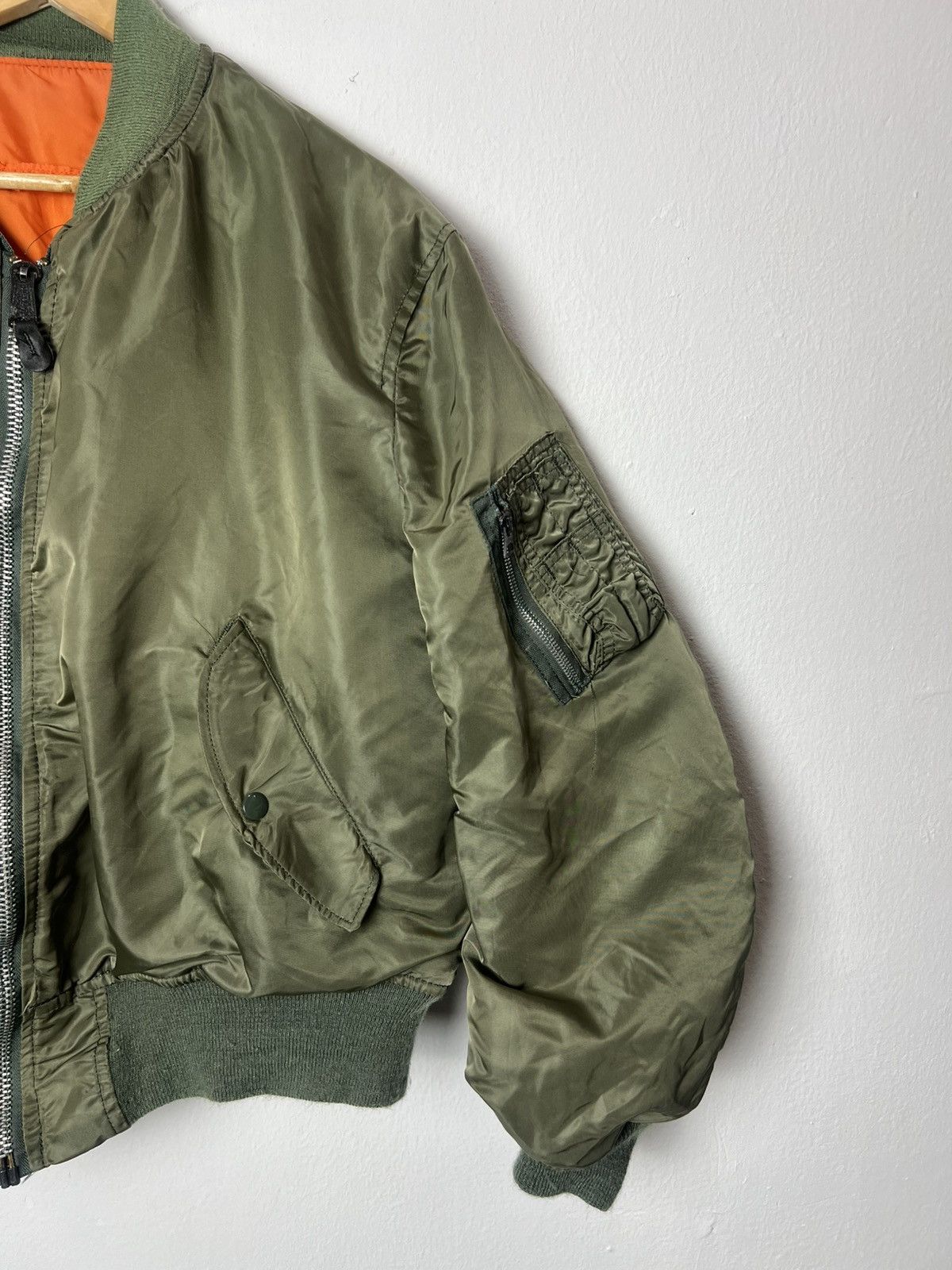 Alpha Industries Vintage Alpha Industries MA-1 Reversible Jacket Size US L / EU 52-54 / 3 - 3 Thumbnail