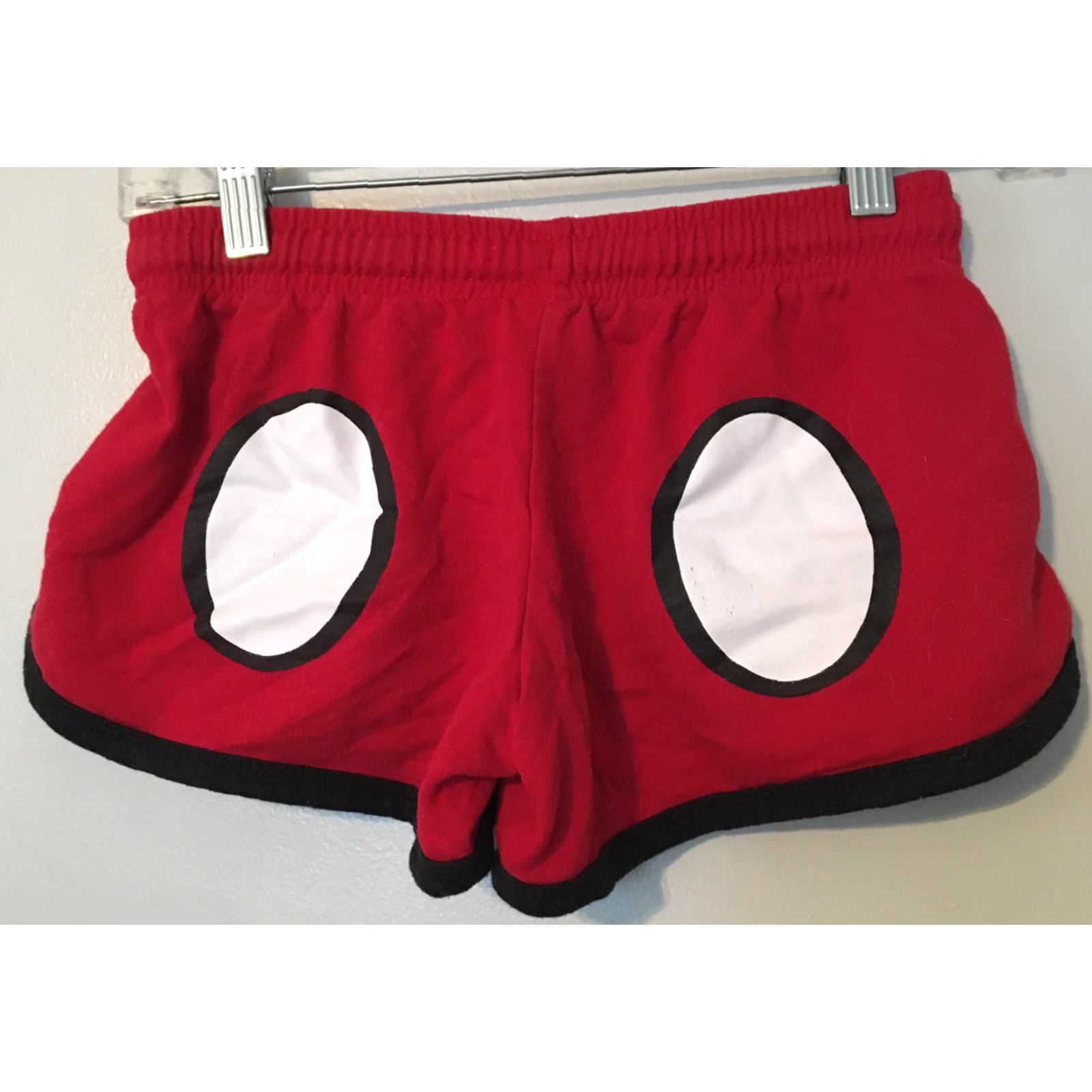 Disney Disney Sweatshorts Mickey Mouse Red Face Juniors XS Womens Sweatshorts Logo Knit Cotton Blend Front Flat Front M L Casual Holidays Cartoon Theme 1 Size 26" / US 2 / IT 38 - 3 Thumbnail