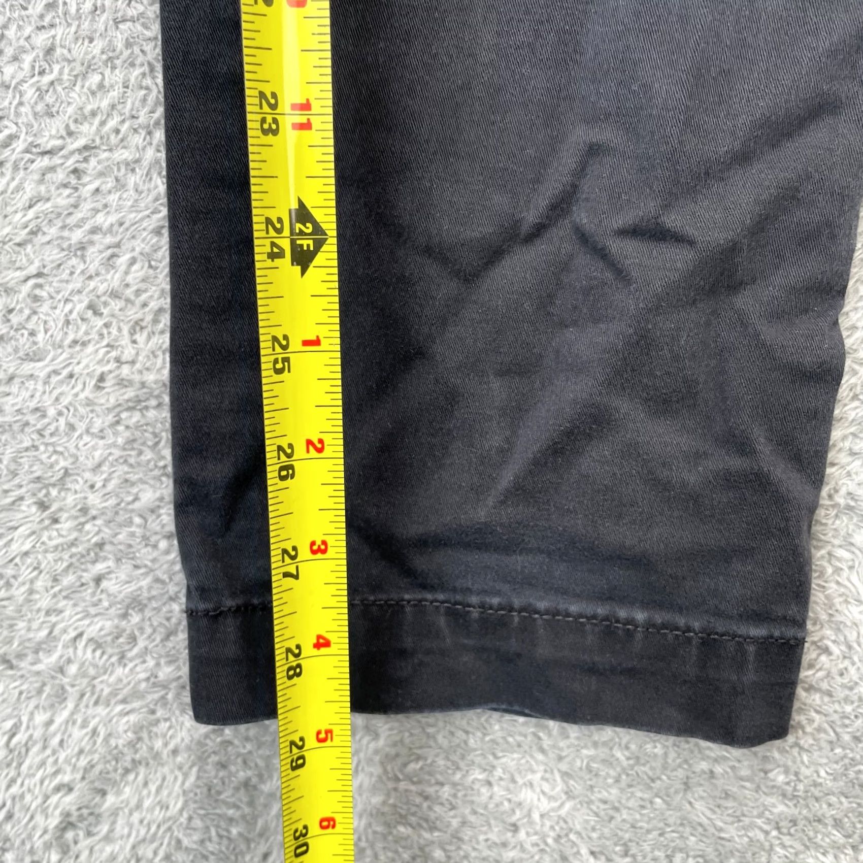 Gap Gap Khakis Pants Mens 30x30 Black Slim Fit Stretch Cotton Straight Leg Casual Size US 30 / EU 46 - 7 Thumbnail