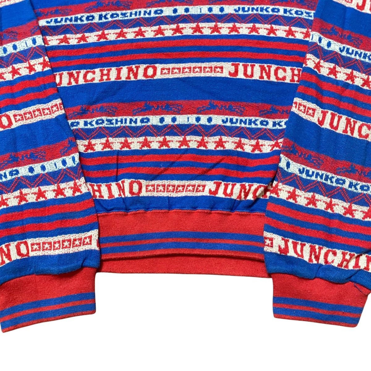 Designer × Mr. Junko × Vintage Vintage Junchino Junko Koshino Striped Sweatshirts Size US L / EU 52-54 / 3 - 6 Thumbnail